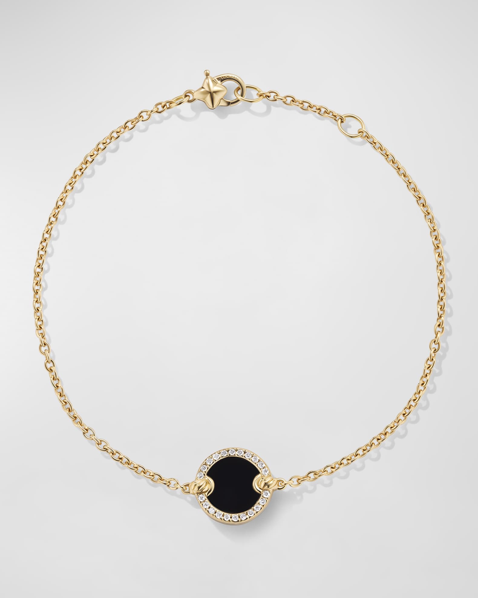 DY Elements Chain Bracelet with Gemstone and Diamonds in 18K Gold, 11mm 1