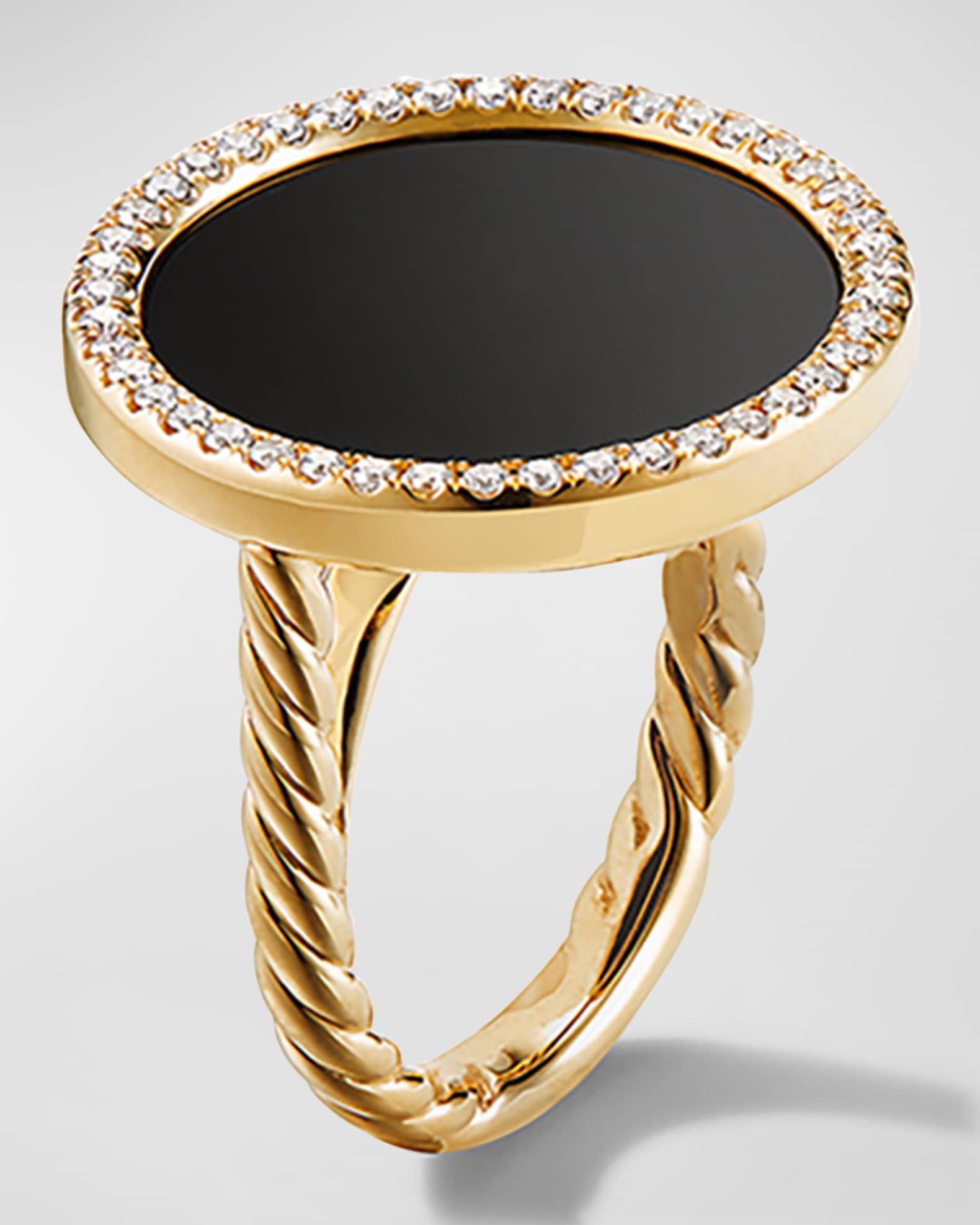 DY Elements Ring with Gemstone and Diamonds in 18K Gold | Neiman Marcus