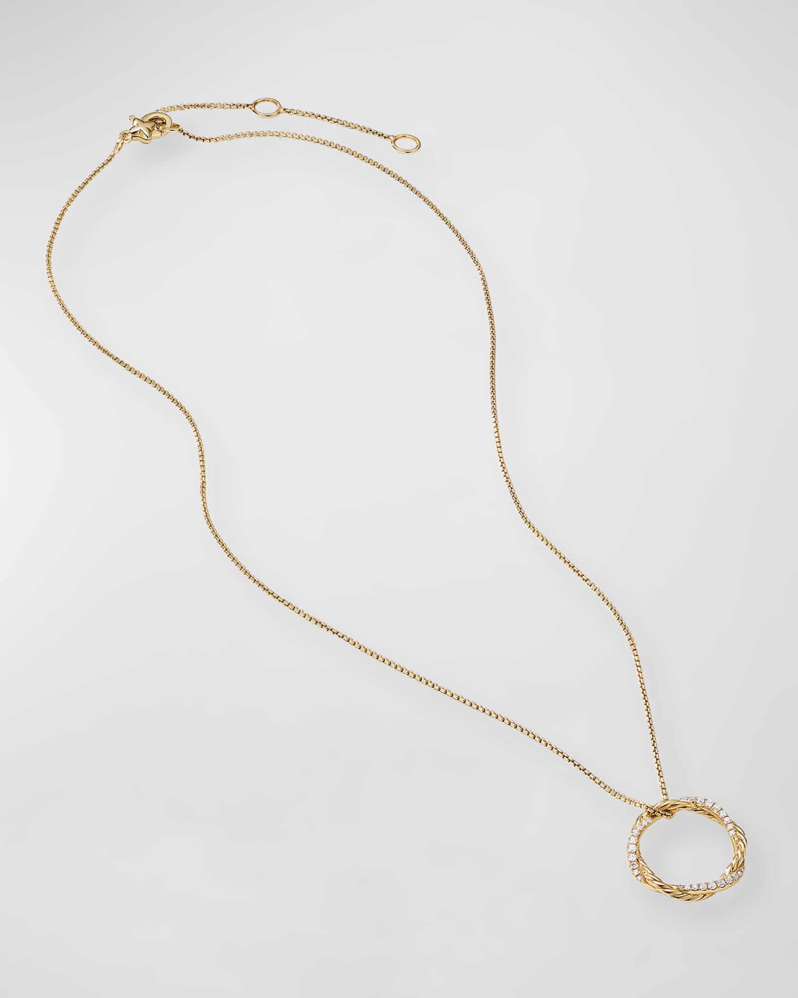 Petite Pave Infinity Pendant Necklace 1