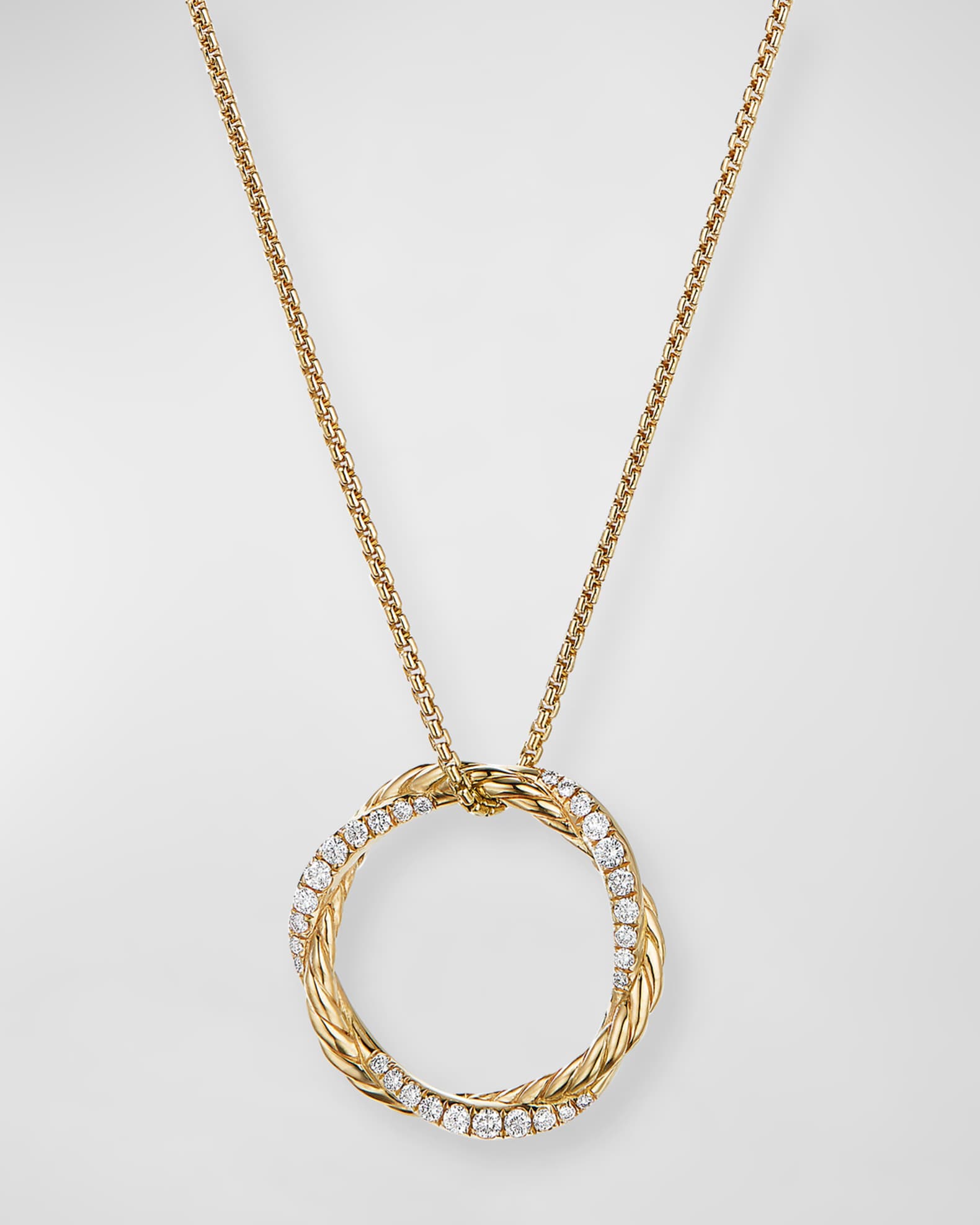 Petite Pave Infinity Pendant Necklace 0