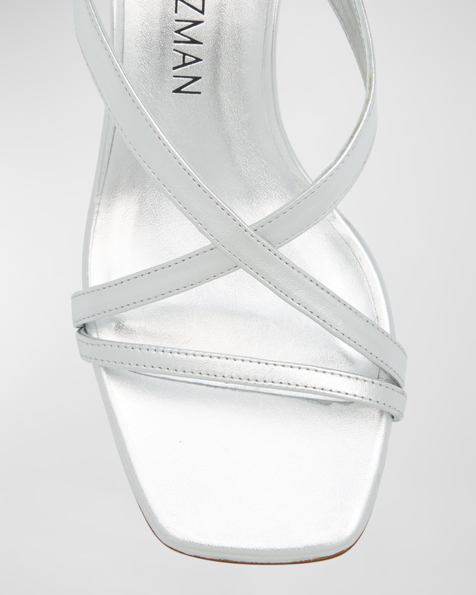Stuart Weitzman Oasis Maui Metallic Slingback Sandals Neiman Marcus