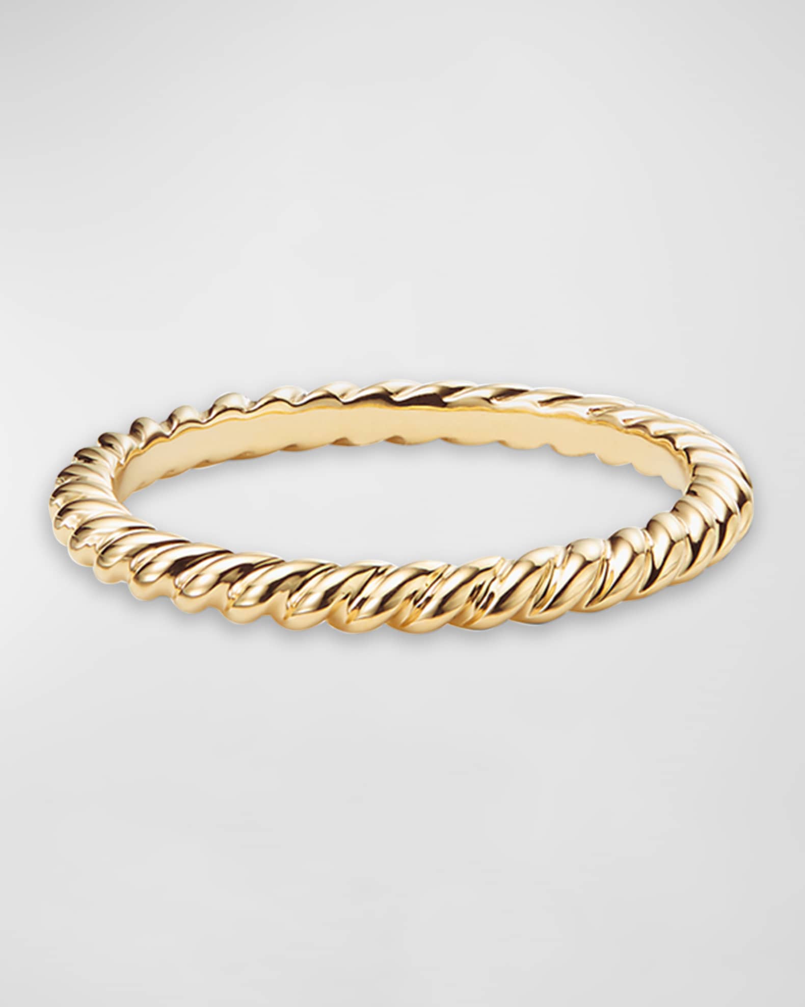 DY Unity Cable Ring in 18K Gold, 2mm 0