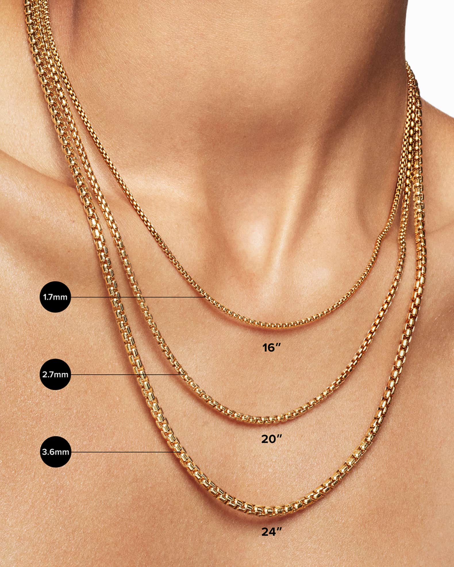 David Yurman Box Chain Necklace with Spiritual Bead Clasp | Neiman