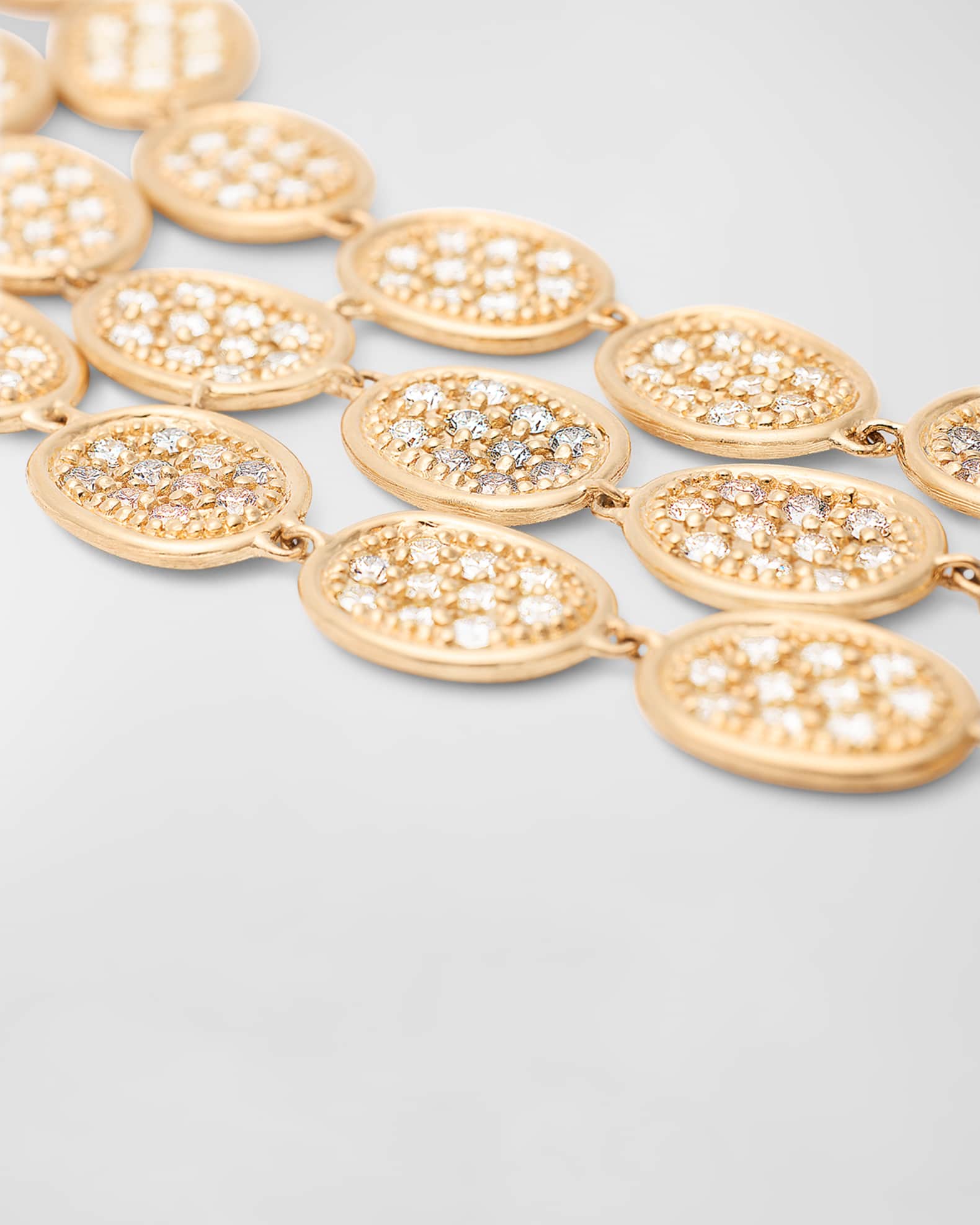 18K Yellow Gold Lunaria Alta Three Strand Bracelet 1