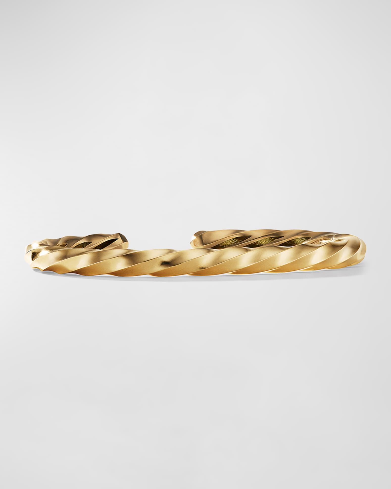 Cable Edge Cuff Bracelet in 18K Gold, 5.5mm 0