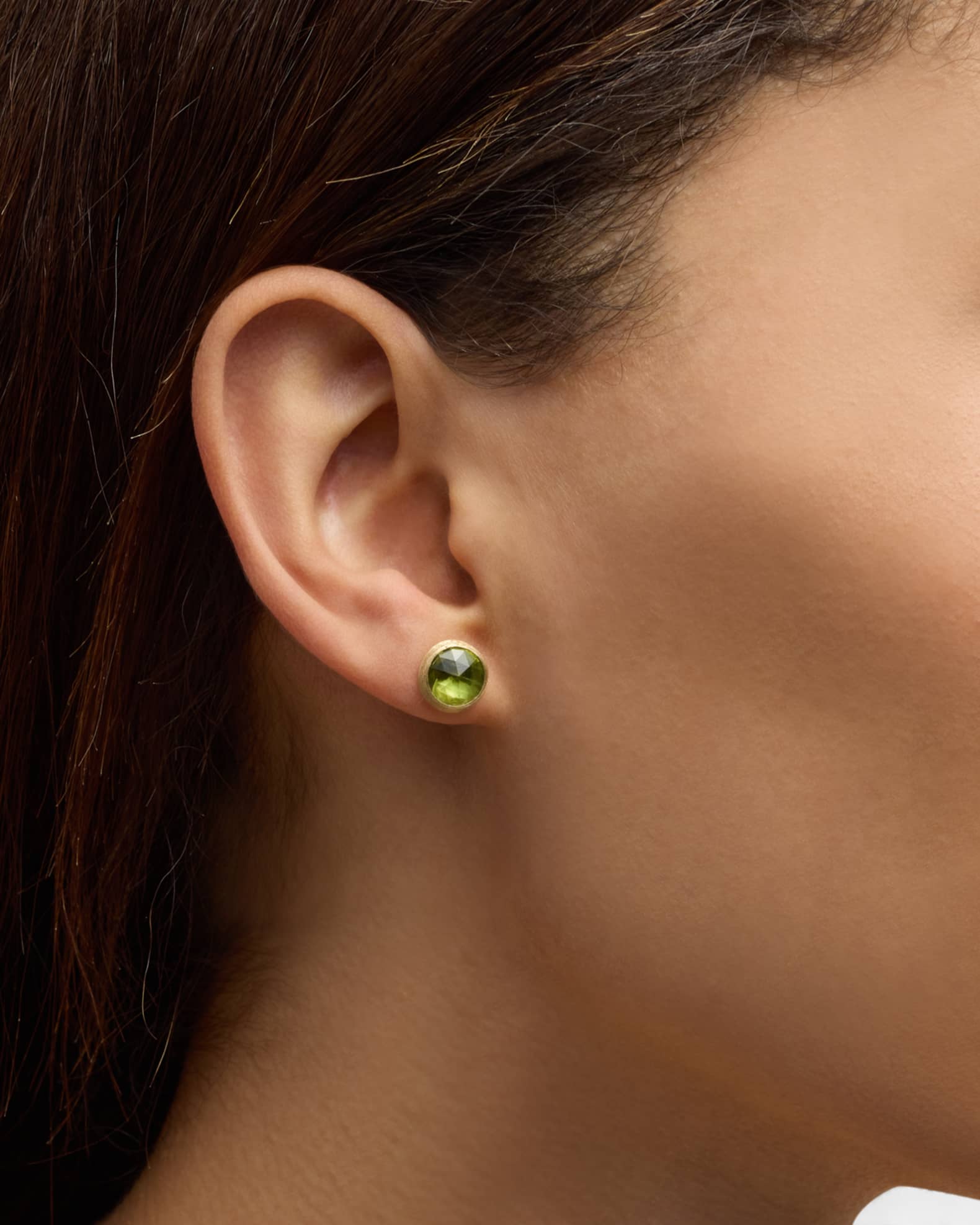 Jaipur Color Stud Earrings with Peridot 1