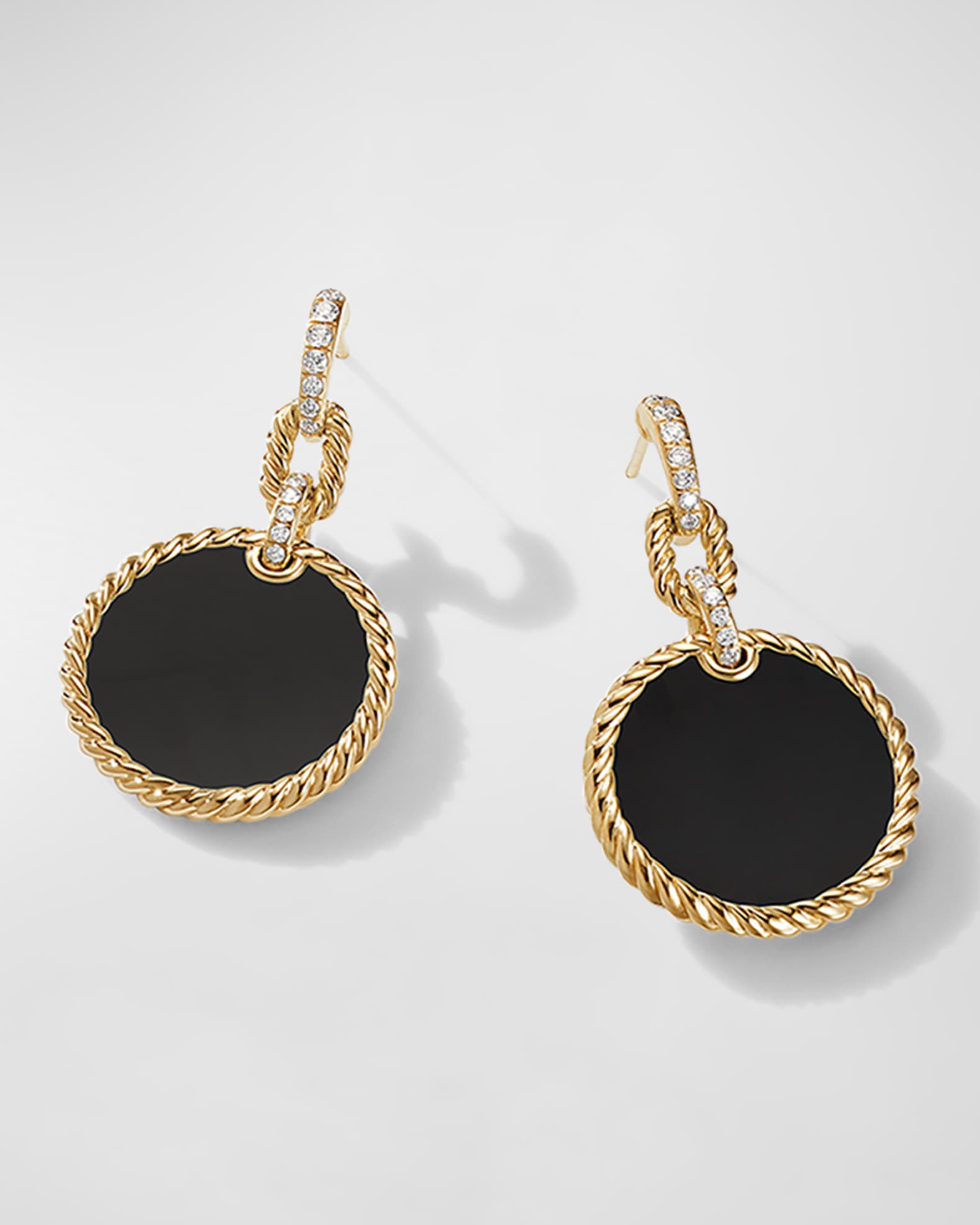 DY Elements Convertible Drop Earrings in 18K Gold 1