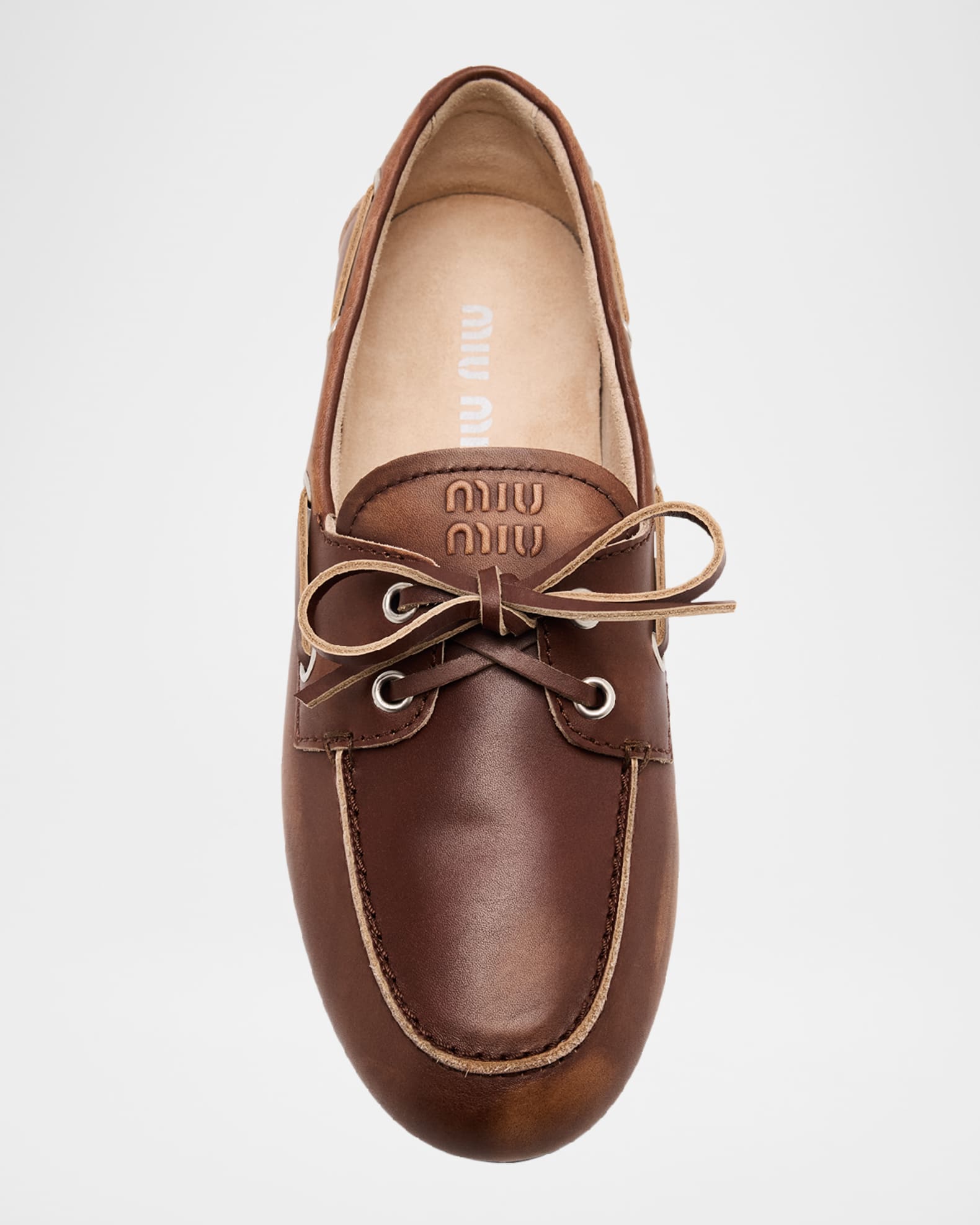 Leather Lace Up Moccasins