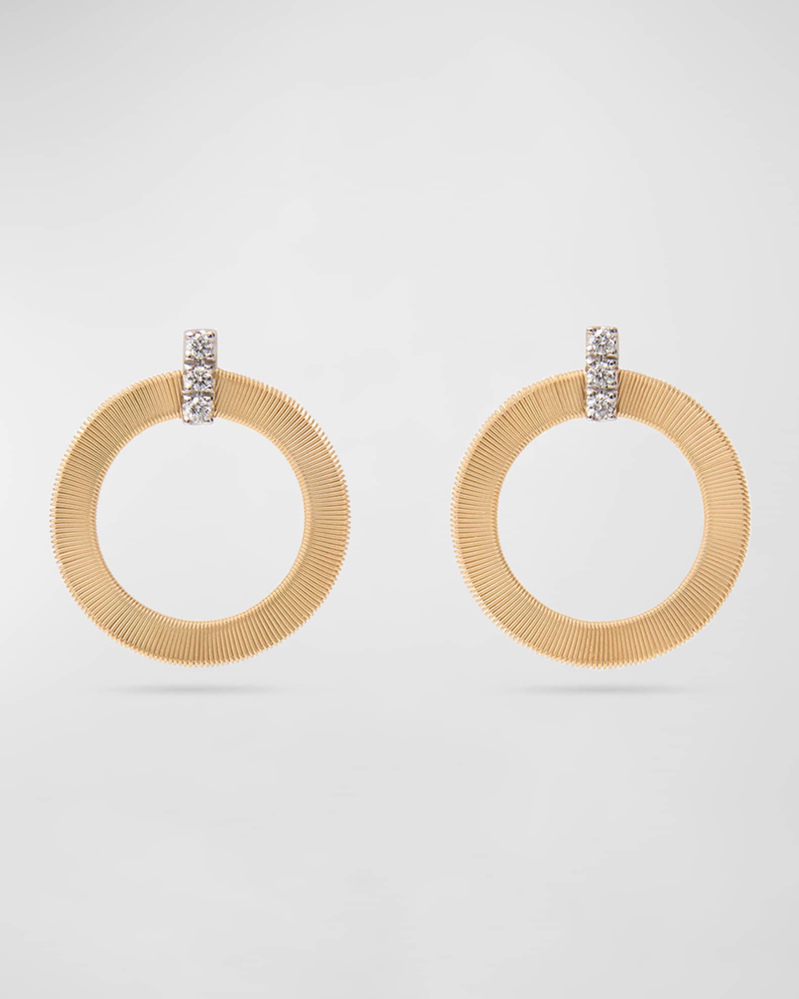 Masai 18k Gold Circular Diamond-Post Earrings 0