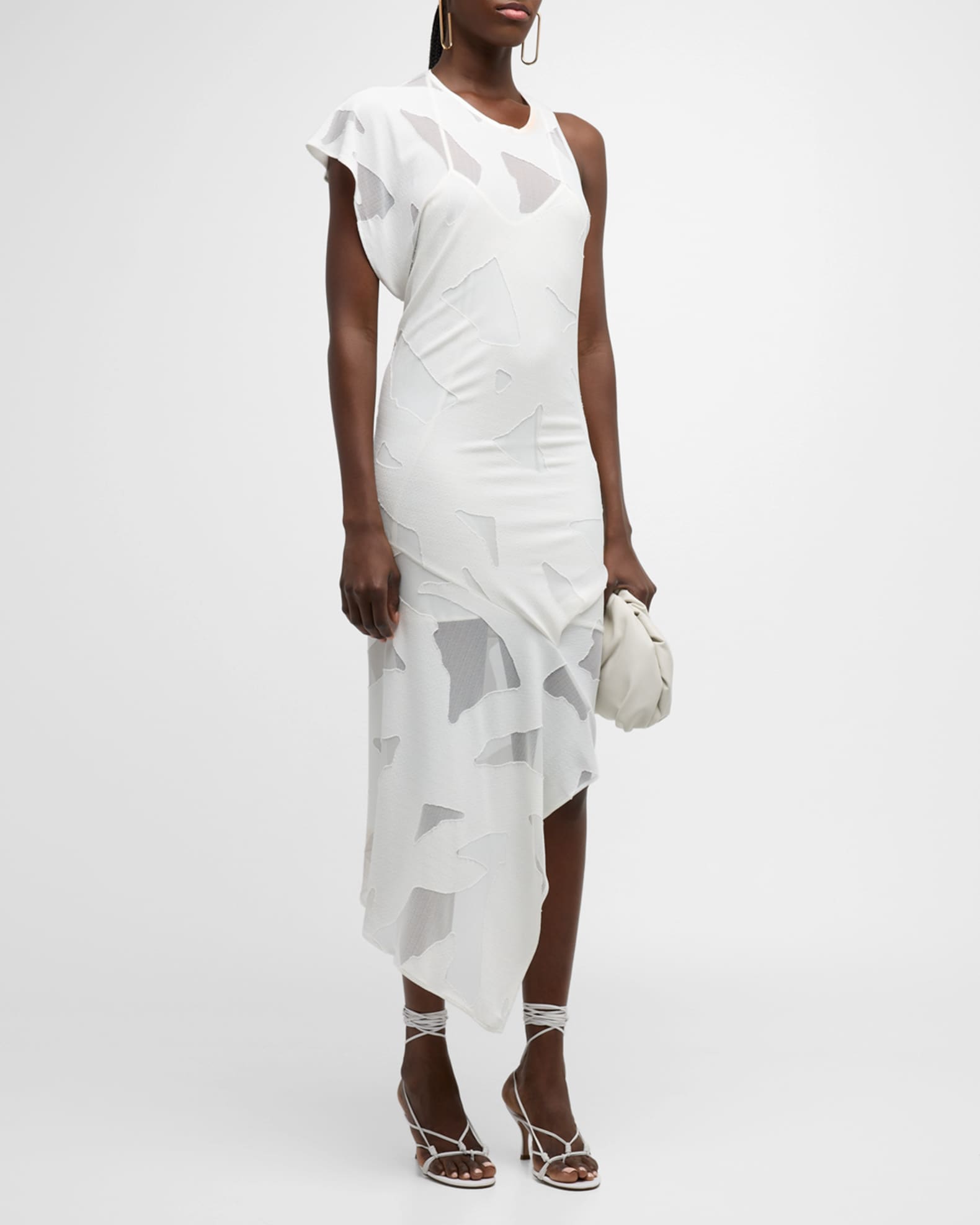 Iro Shanon Knit Asymmetric Midi Dress Neiman Marcus