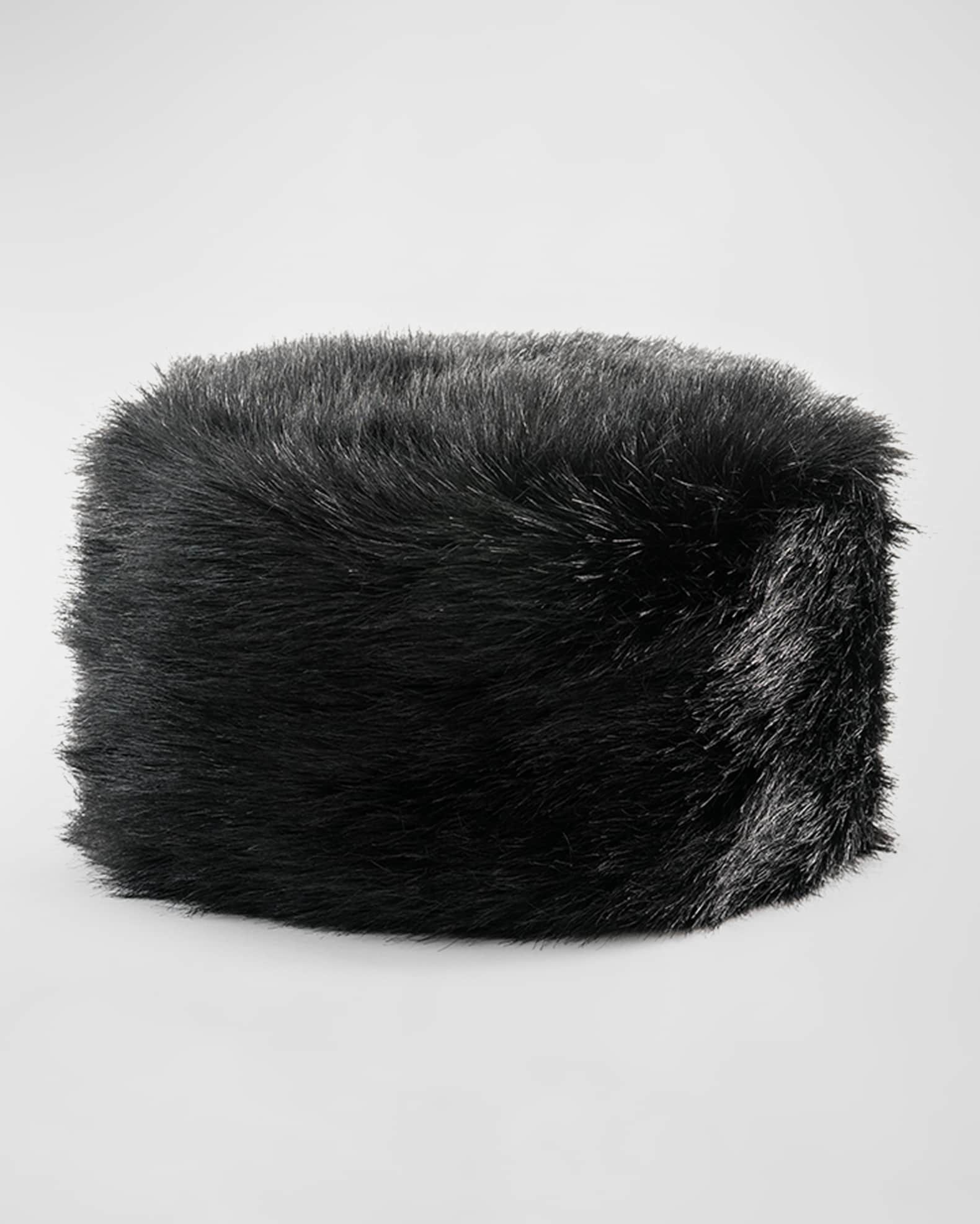 Donna Salyers' Fabulous-Furs Faux Fur Satin Lined Bucket Hat on