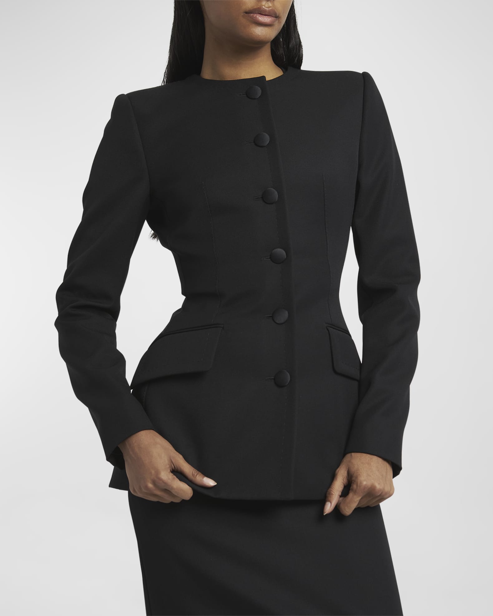 Mixed Wool Tailored Top Coat