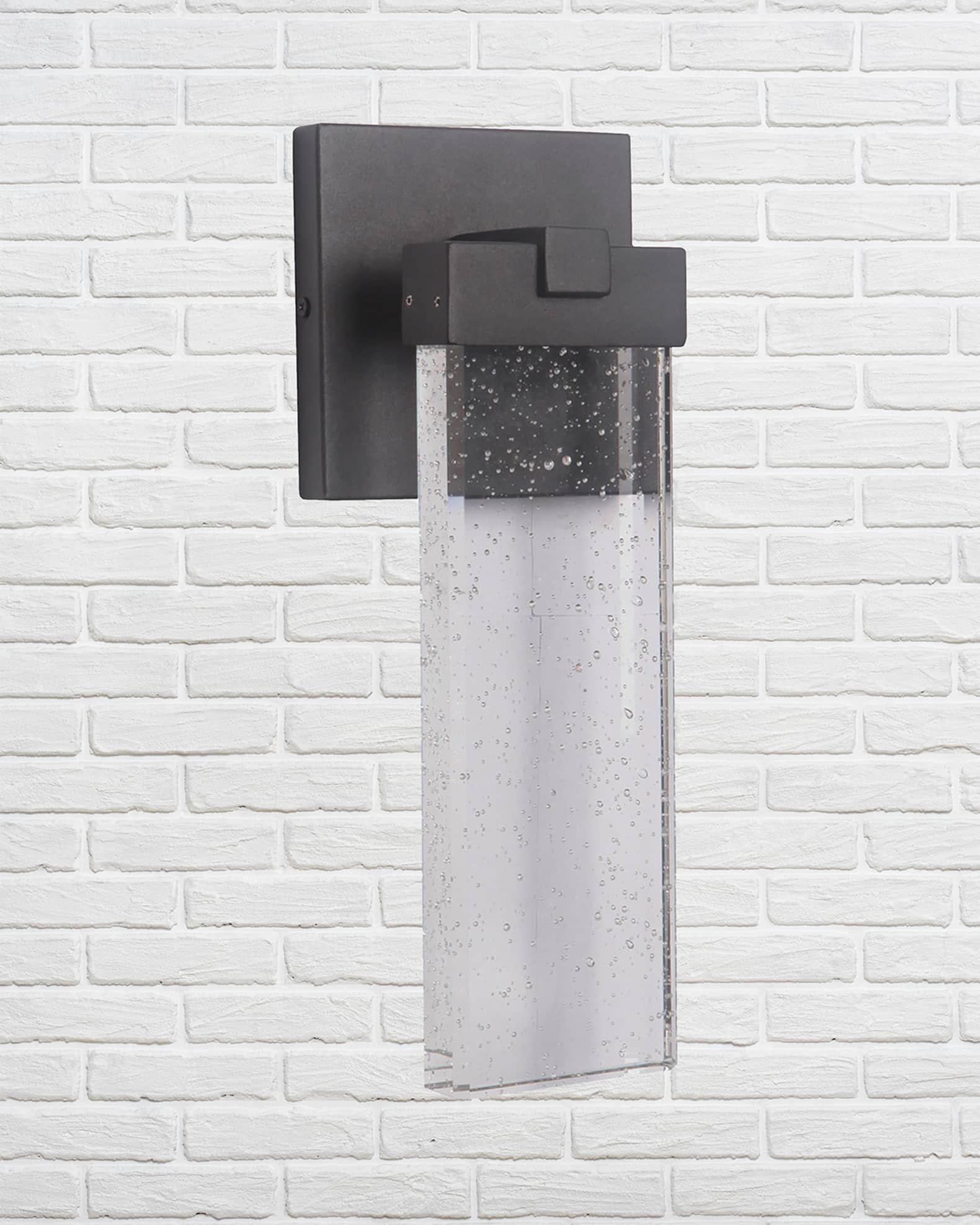 Aria 1-Light LED Outdoor Wall Mount, Matte Black  0