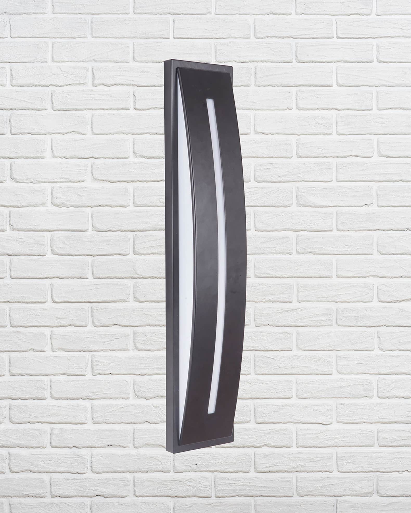 Luna 1-Light Medium LED Outdoor Pocket Sconce  0