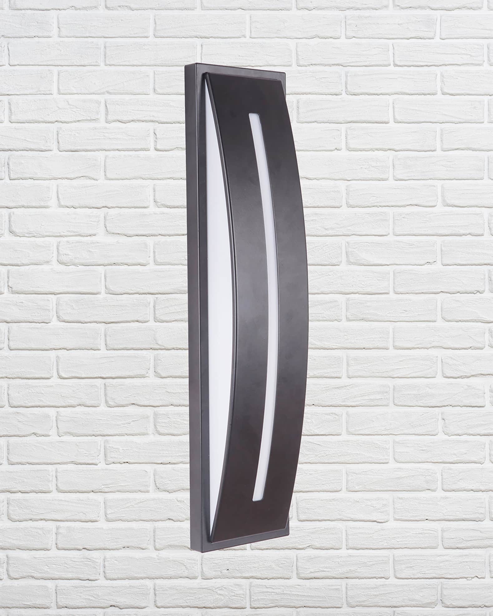Luna 1-Light Medium LED Outdoor Pocket Sconce  0