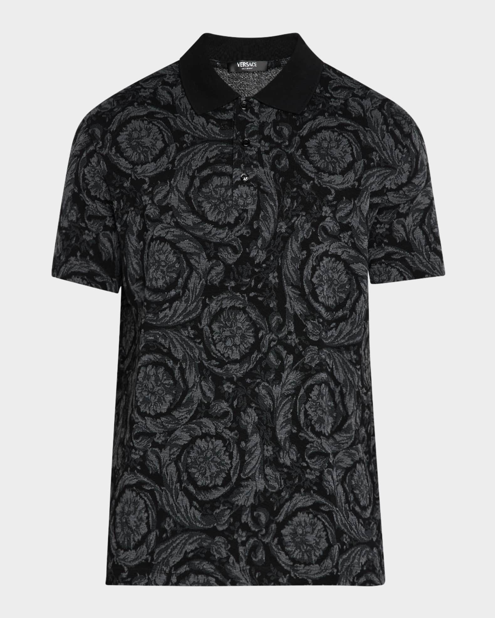 Men's Iconic Barocco Pique Polo Shirt 0