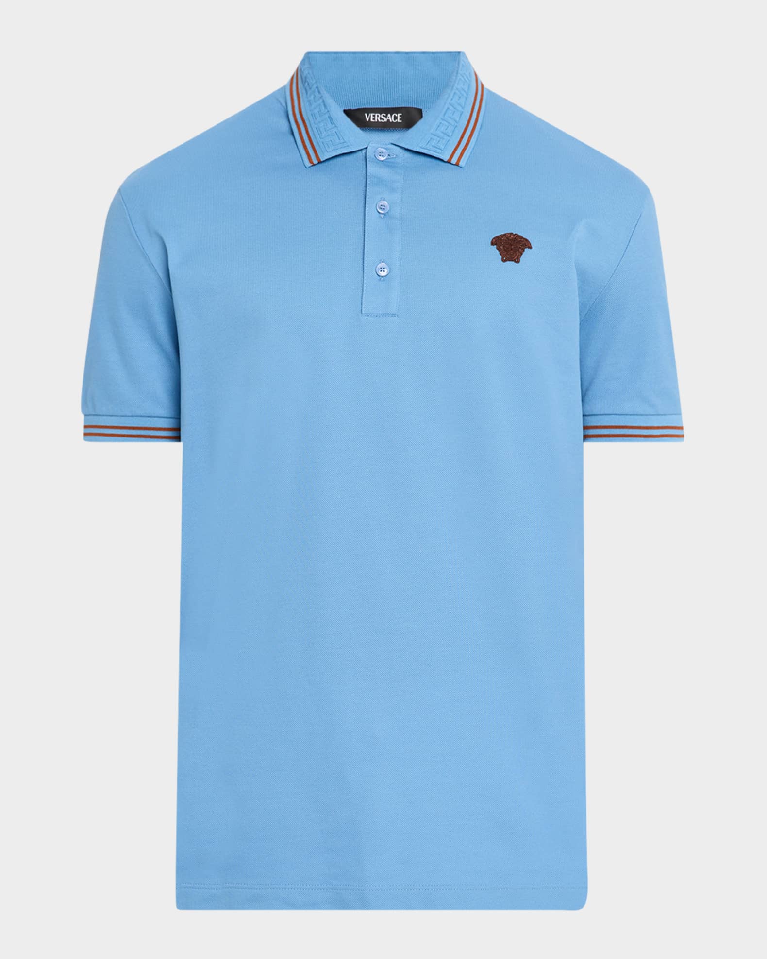 Men's Pop Medusa Tipped Polo Shirt 0