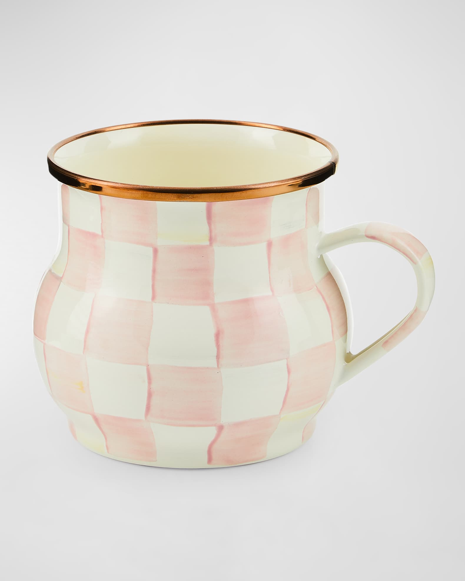 Rosy Check Enamel Mug 0