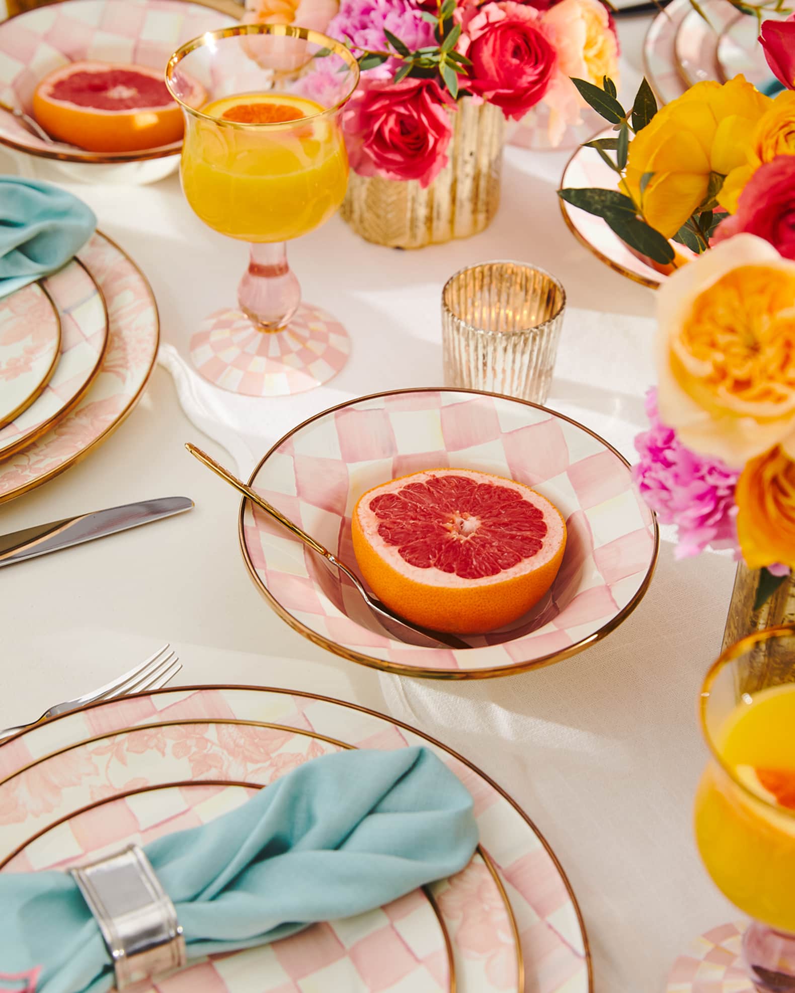 Rosy Check Enamel Breakfast Bowl 1