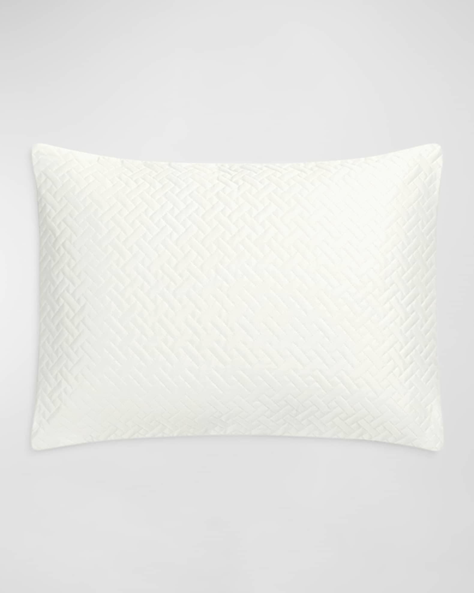 Basketweave Quilted Boudoir Sham 0