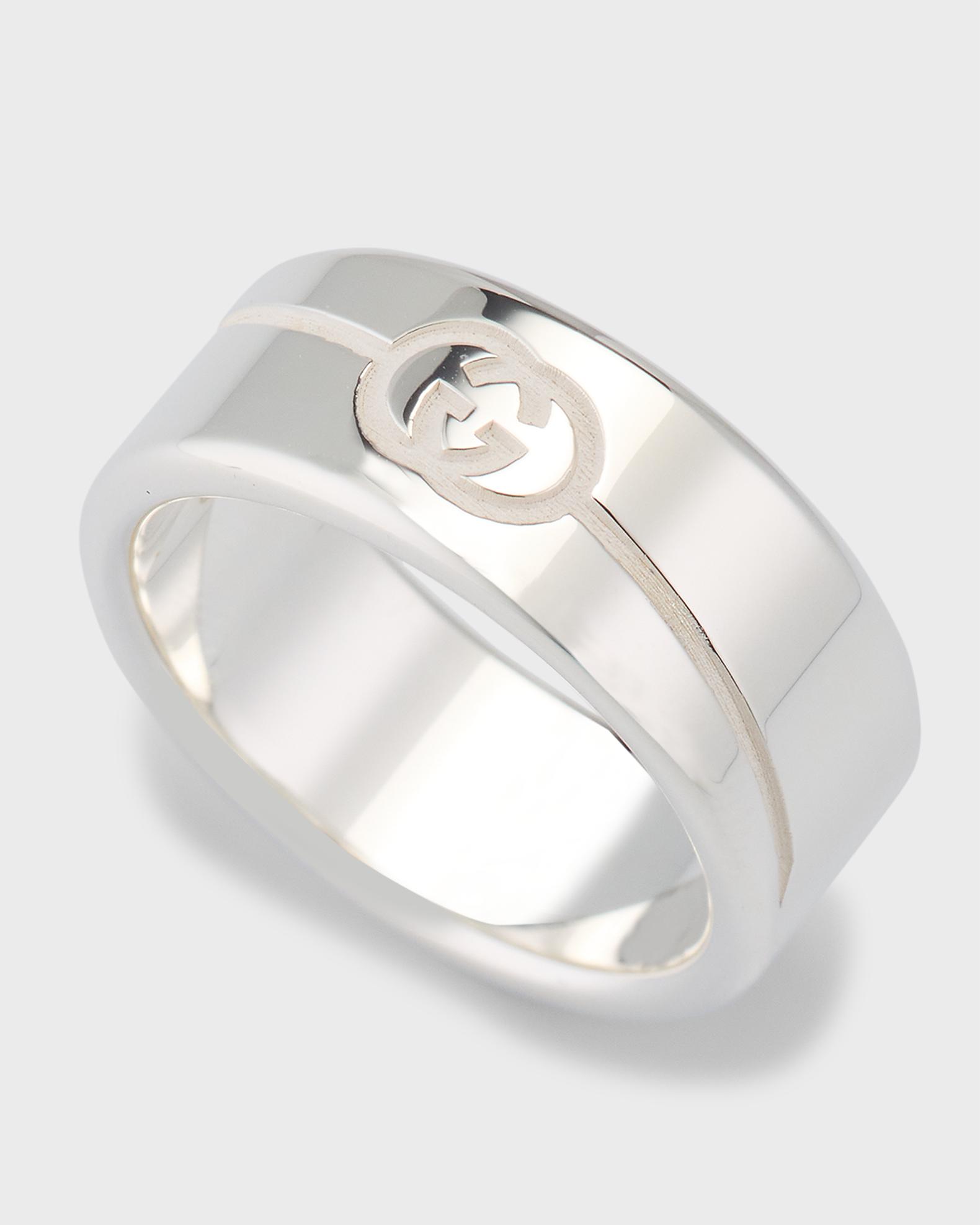 Gucci Men's Gucci Tag Ring, 9mm Silver | Neiman Marcus