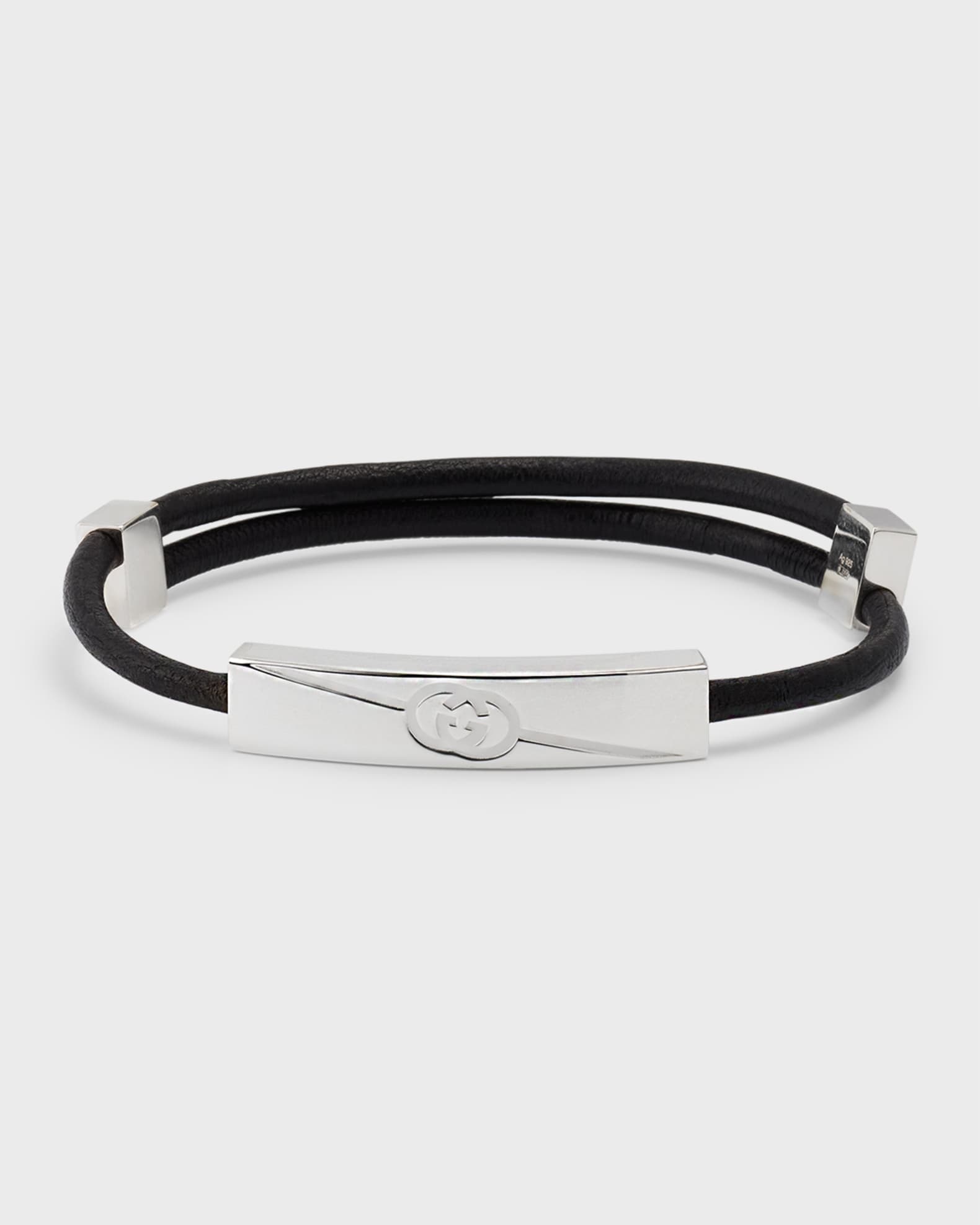Men's Gucci Tag Bracelet, Silver 0