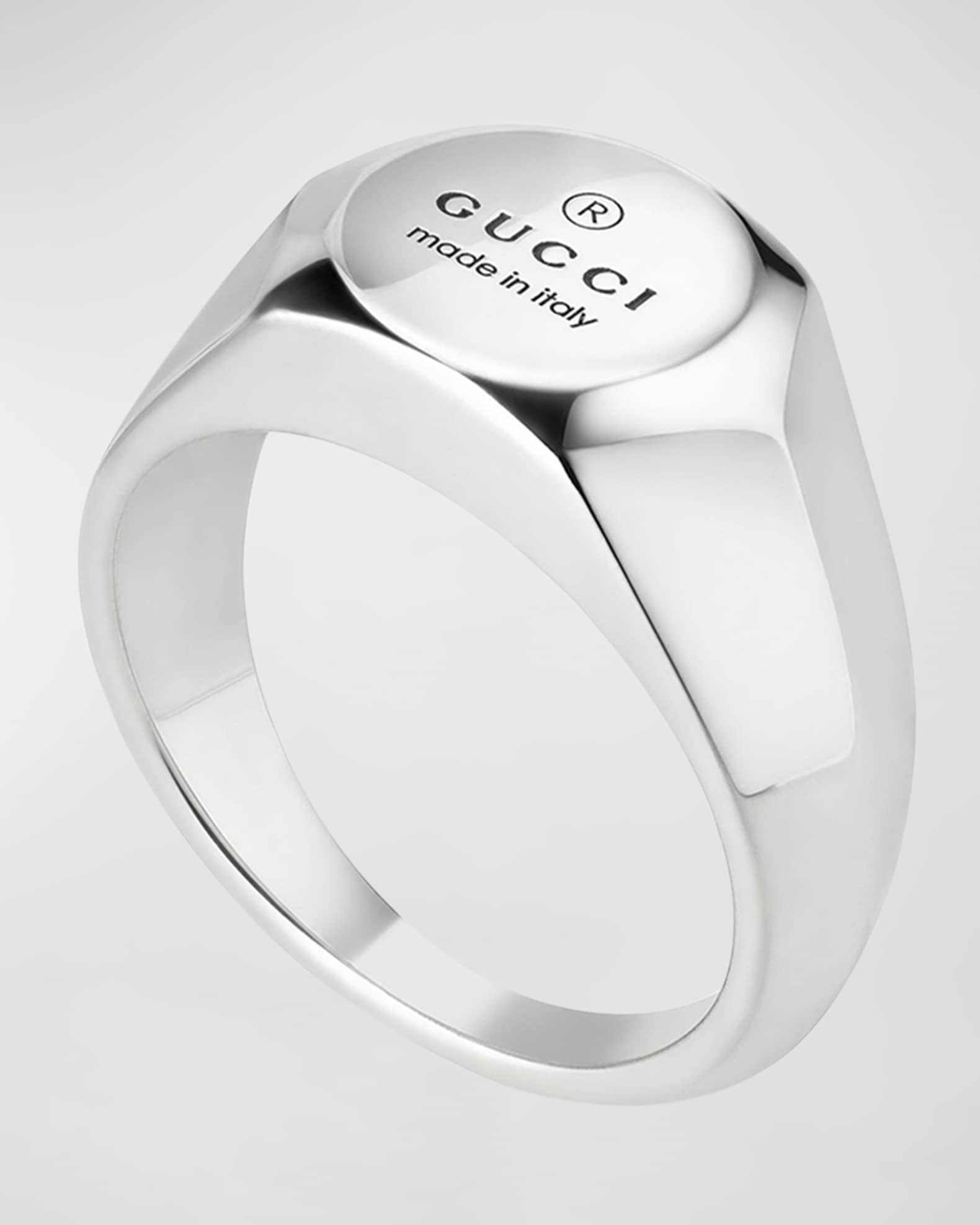 Men's Gucci Trademark Ring, 10mm 1