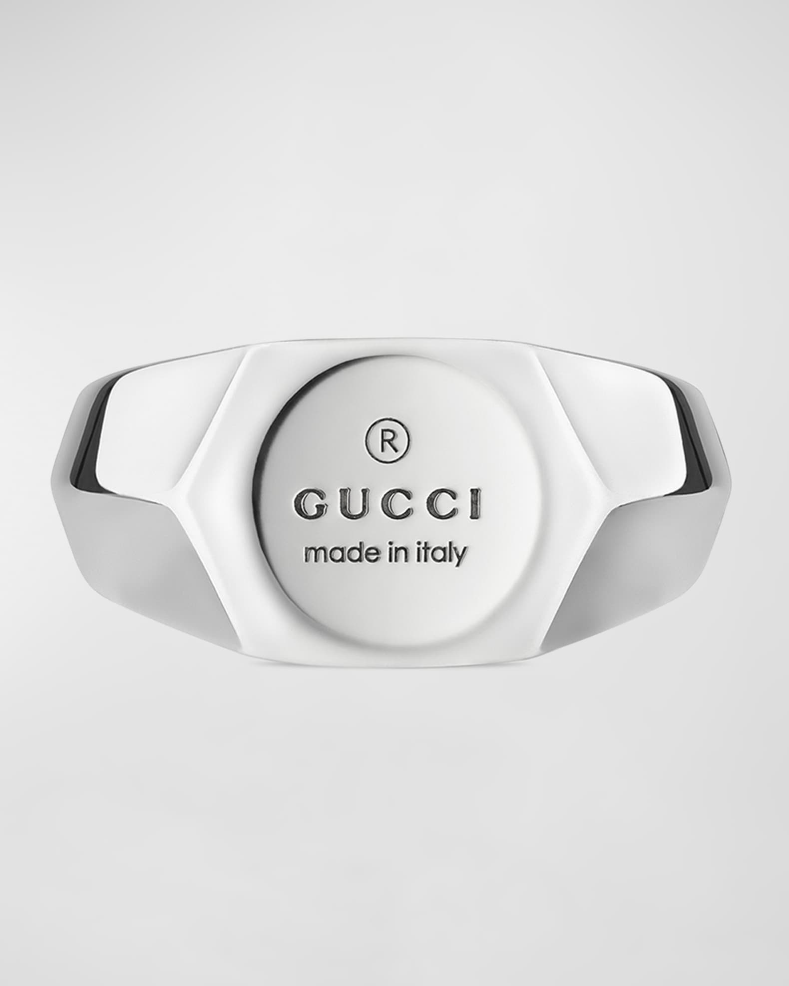 Men's Gucci Trademark Ring, 10mm 0
