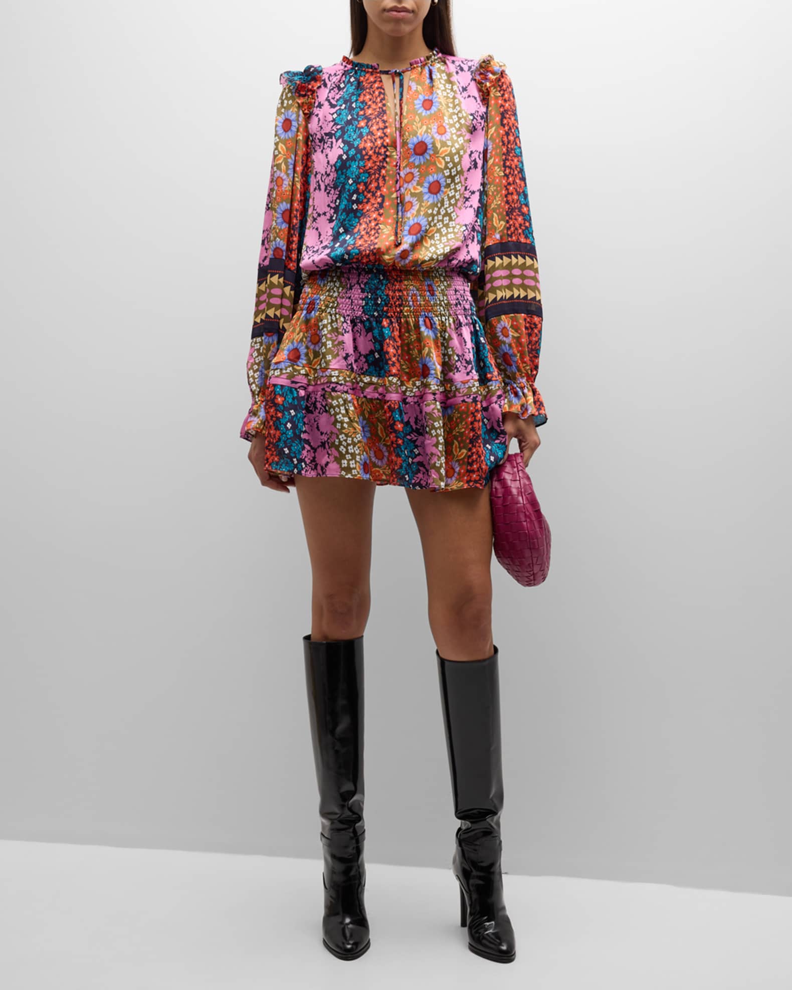 Lilyana Dress Multi Flower Print - Ramy Brook