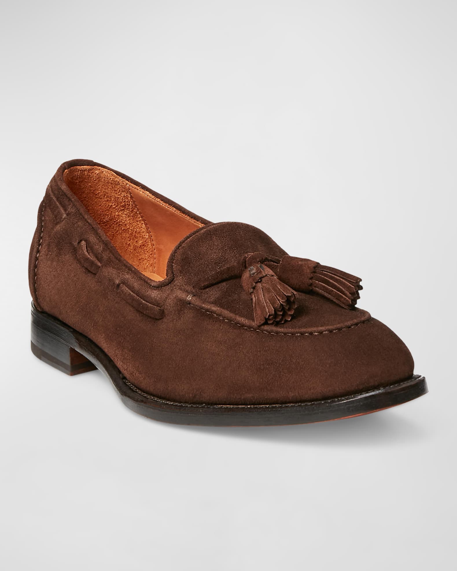 Ralph Lauren Purple Label Men's Luther Calf Suede Tassel Loafers