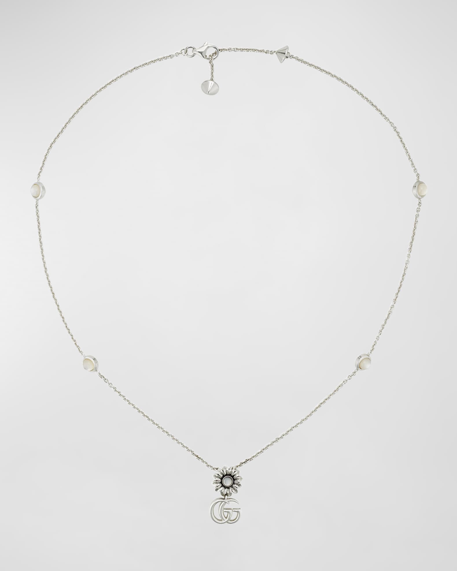 Gucci marmont 2024 flower necklace