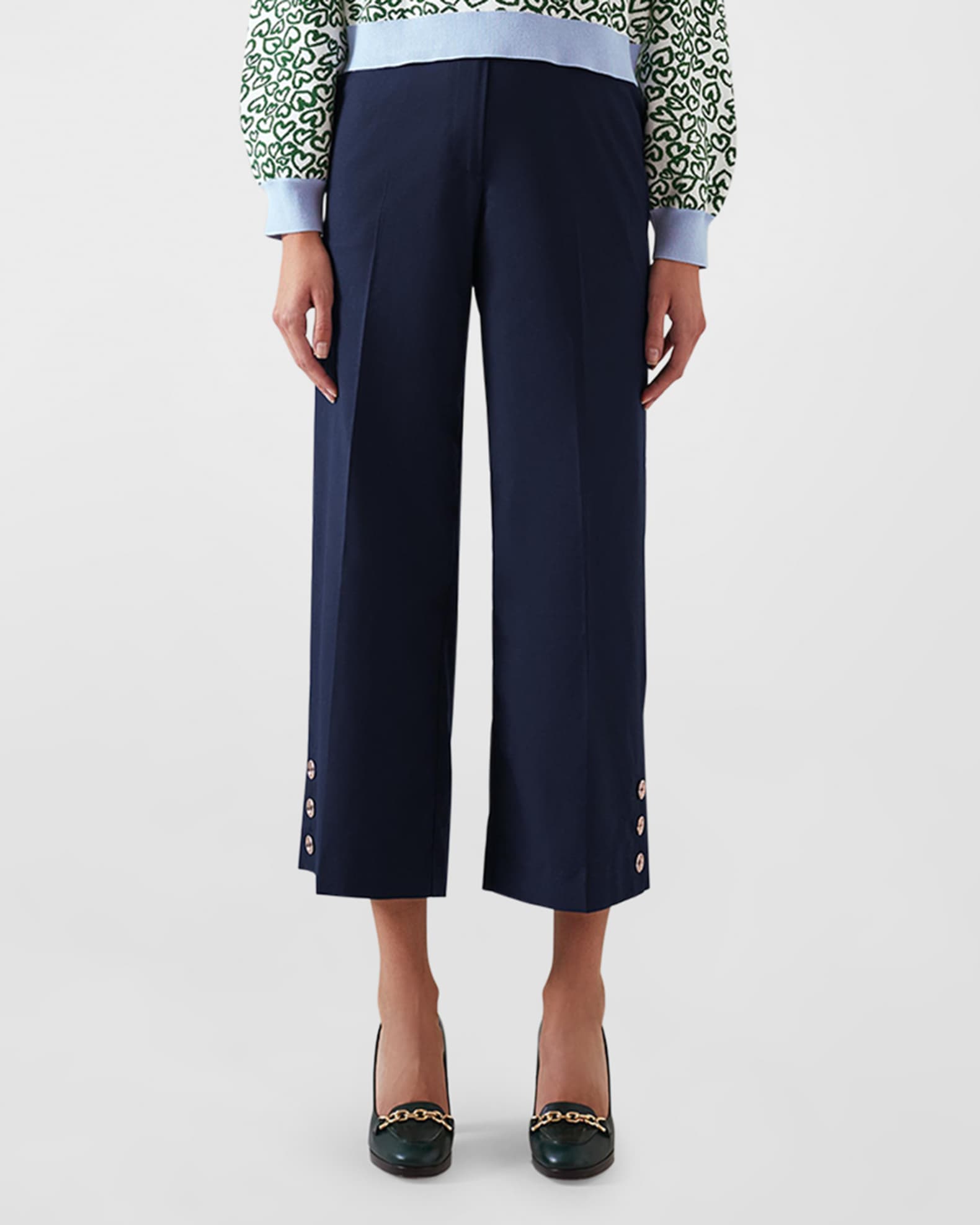 Keaton Double Pleat Pant in Twill