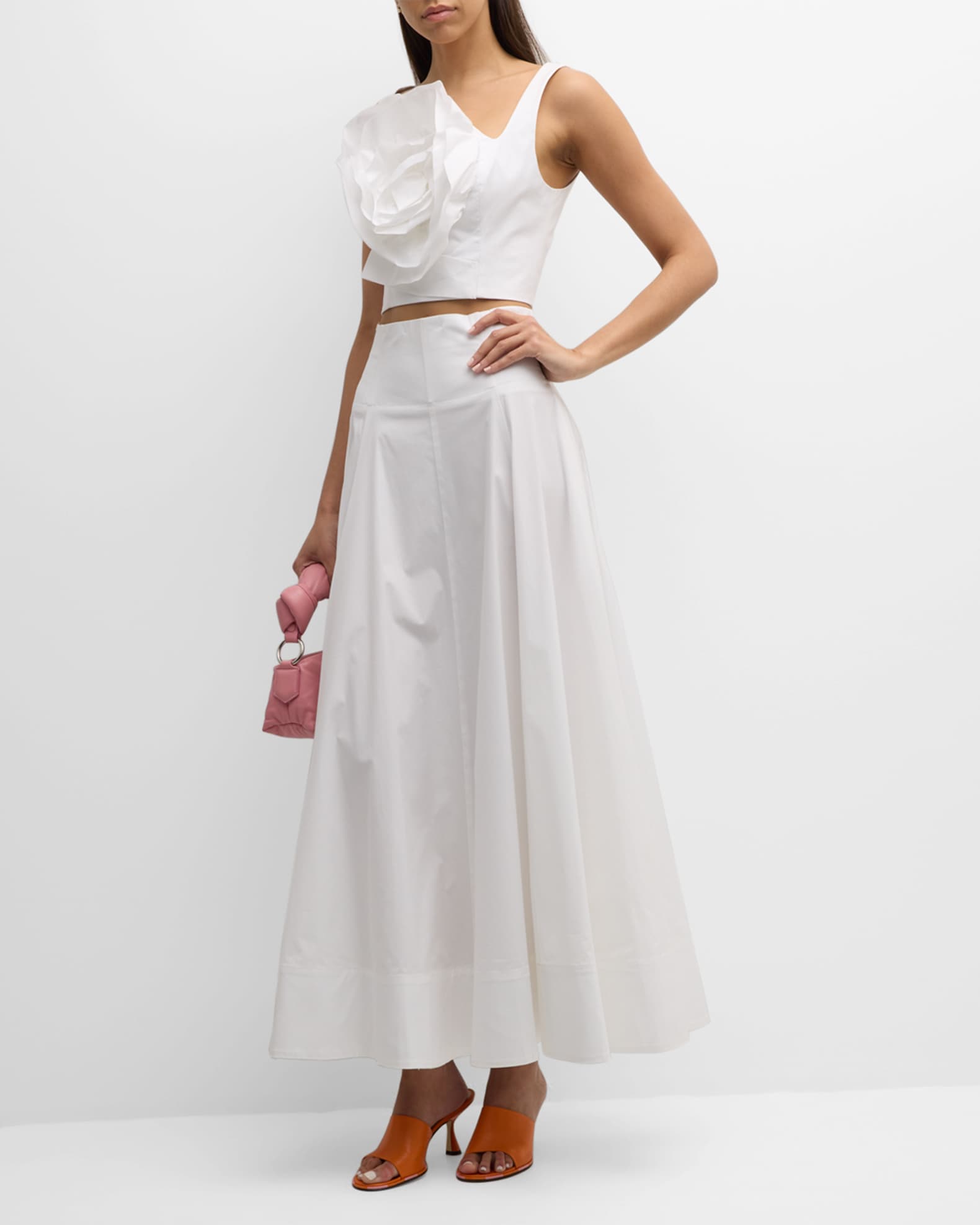 ワンピース Rose volume skirt black NWD $298 KATE SPADE New York [ 0 ] Encore Rose Flared Skirt