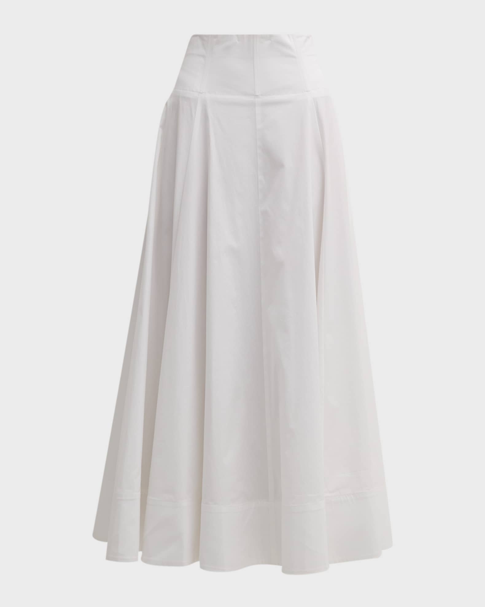 Lela Rose Pleated Full Maxi Skirt | Neiman Marcus