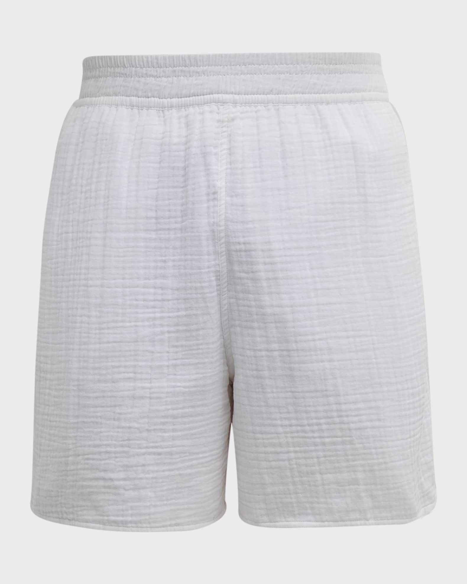 Men's Textured Cotton Lounge Shorts 0