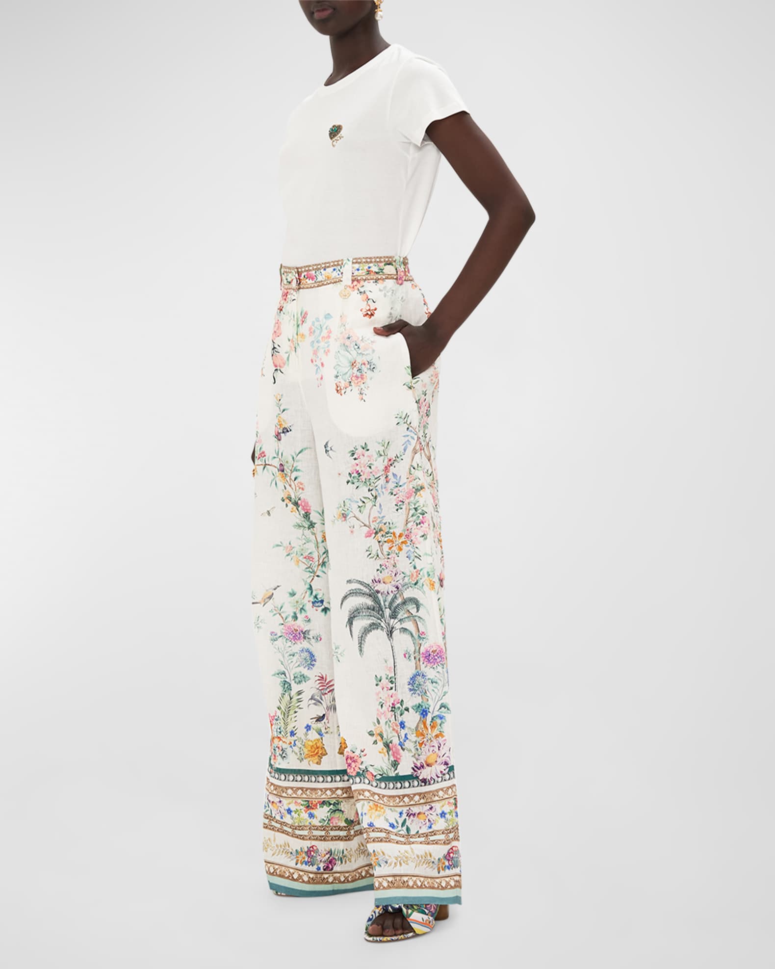 Camilla Pleated Wide Leg Pants
