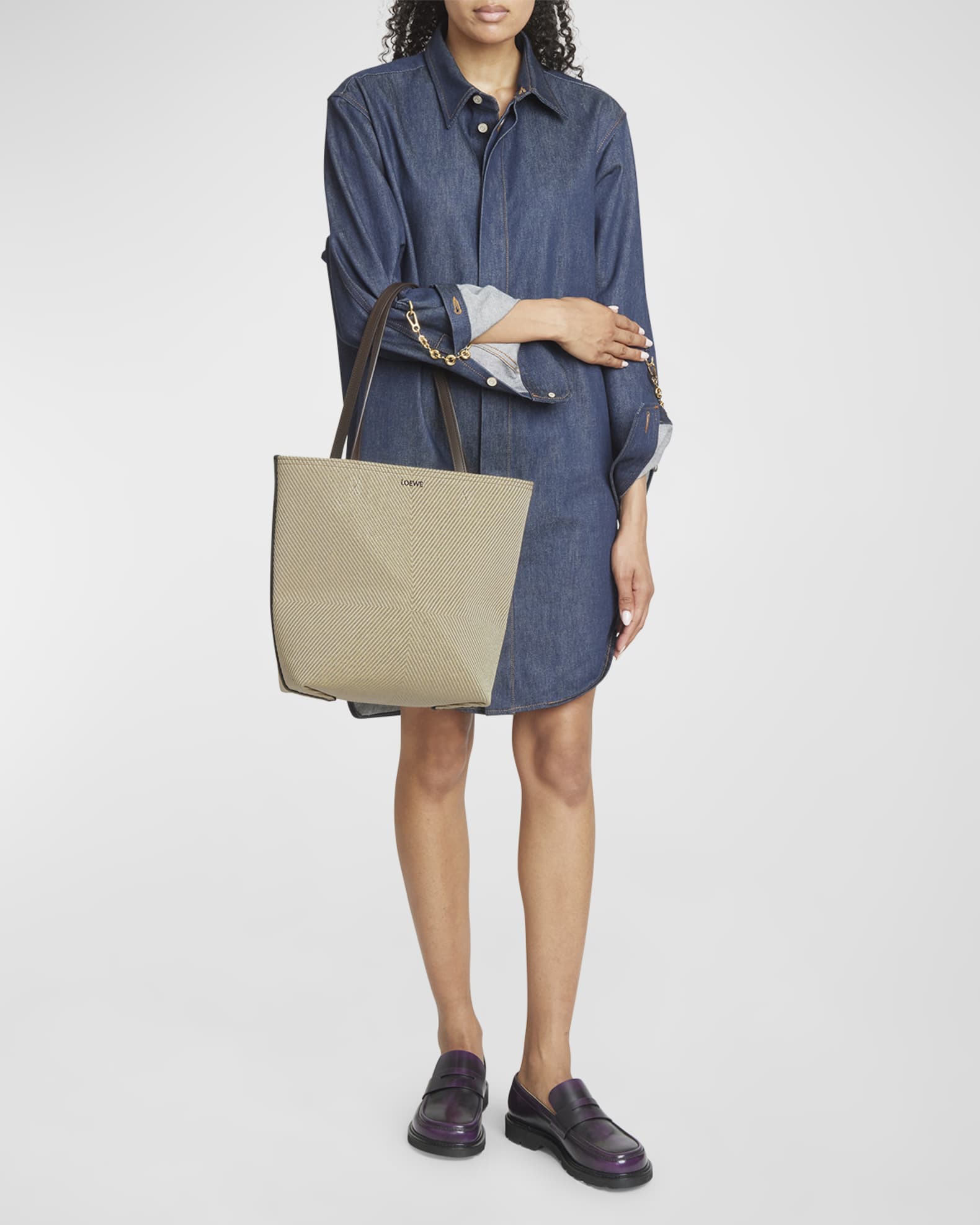Loewe canvas tote bag top