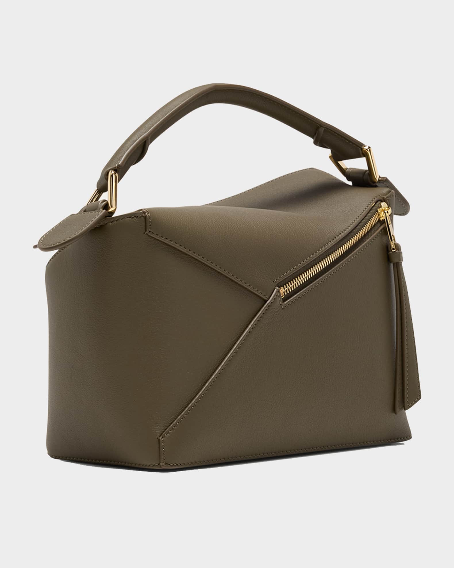 Loewe Puzzle Edge Small Top-Handle Bag in Leather | Neiman Marcus