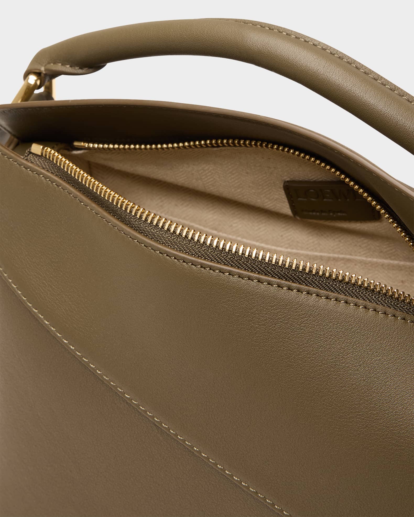 Loewe Puzzle Edge Small Top-Handle Bag in Leather | Neiman Marcus