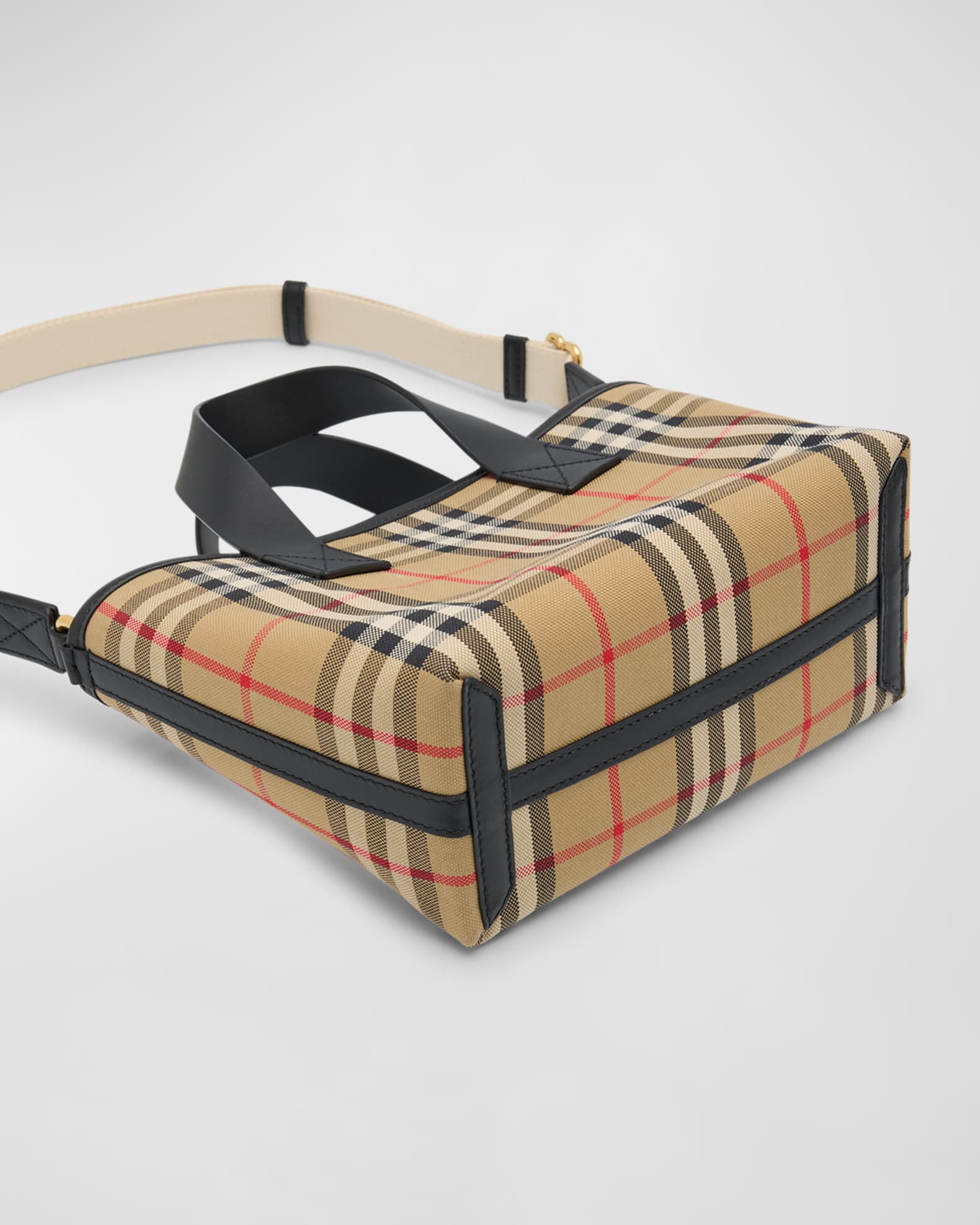 Burberry Kid s Check Tote Bag Neiman Marcus