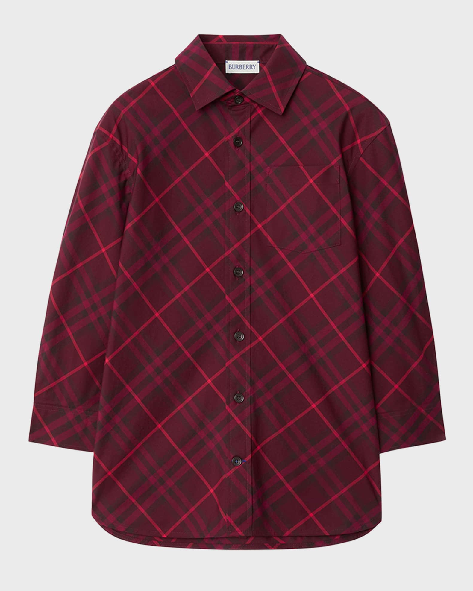 Burberry Boy s Angelo Bias Check Shirt Size 6M 2T Neiman Marcus