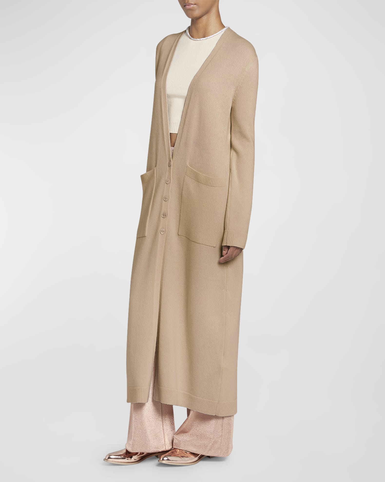 Giorgio Armani Cashmere Maxi Cardigan | Neiman Marcus