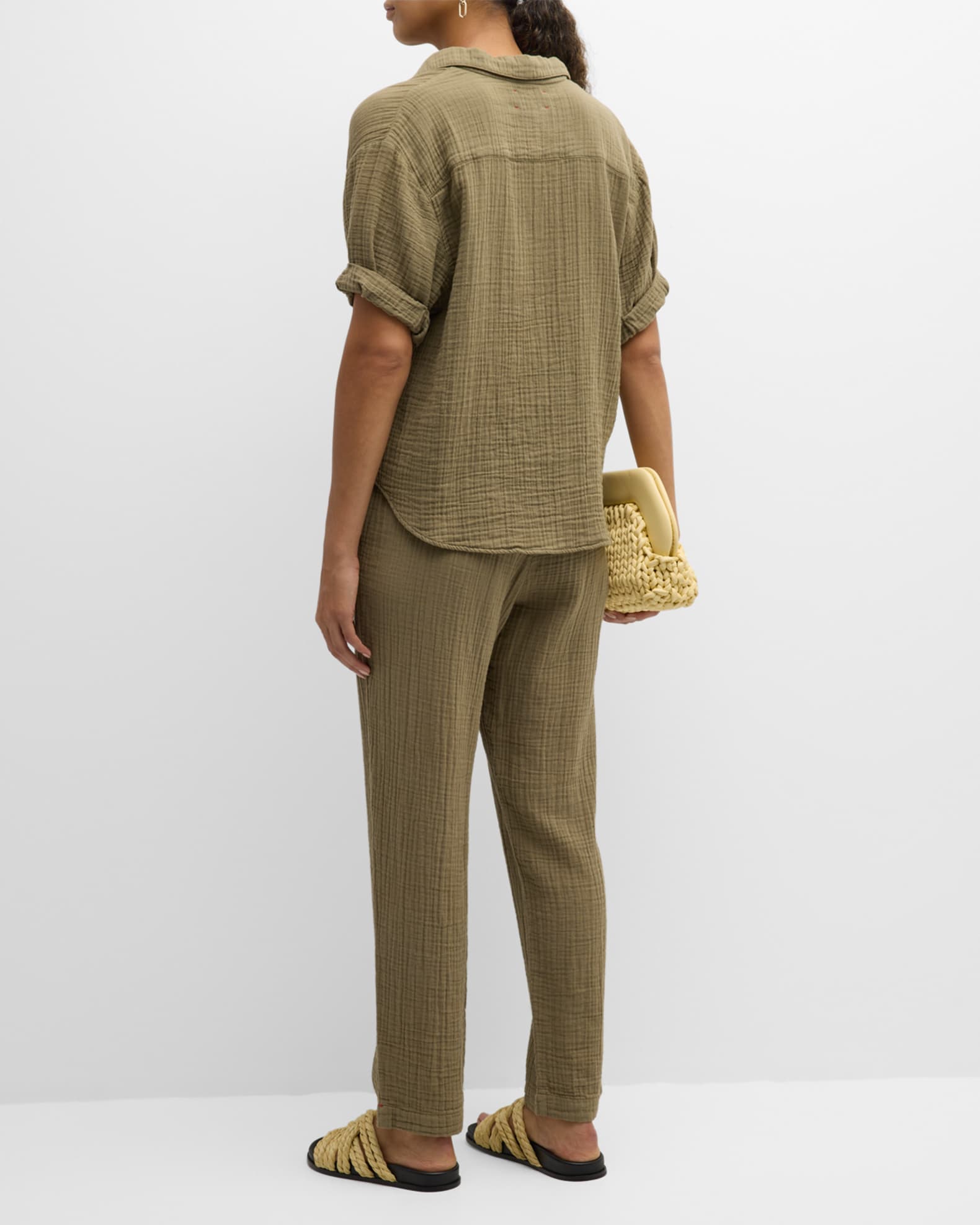 Xirena Brinkley StraightLeg Cotton Gauze Pants Neiman Marcus