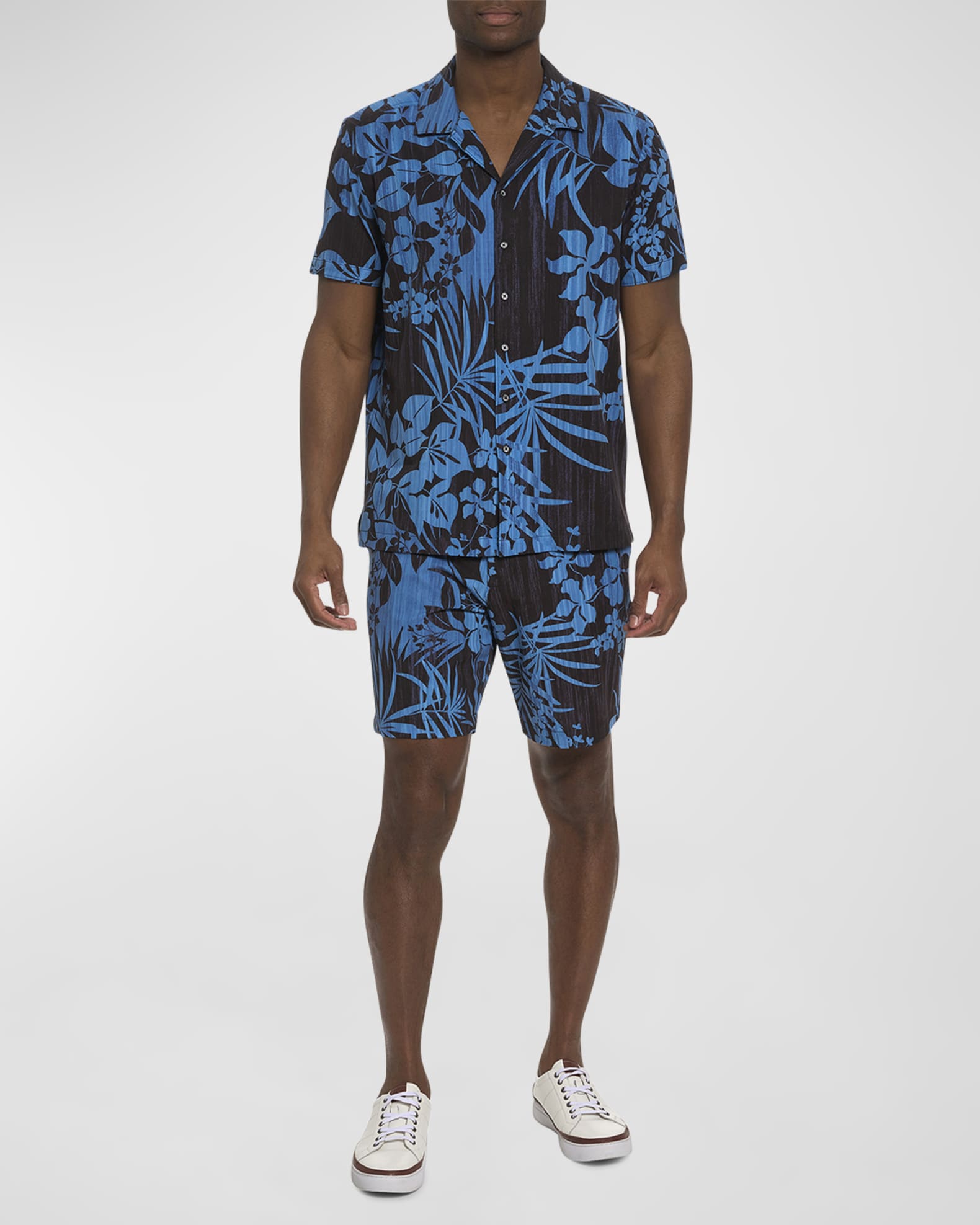 Men's Drift Away Printed Camp Shirt 1