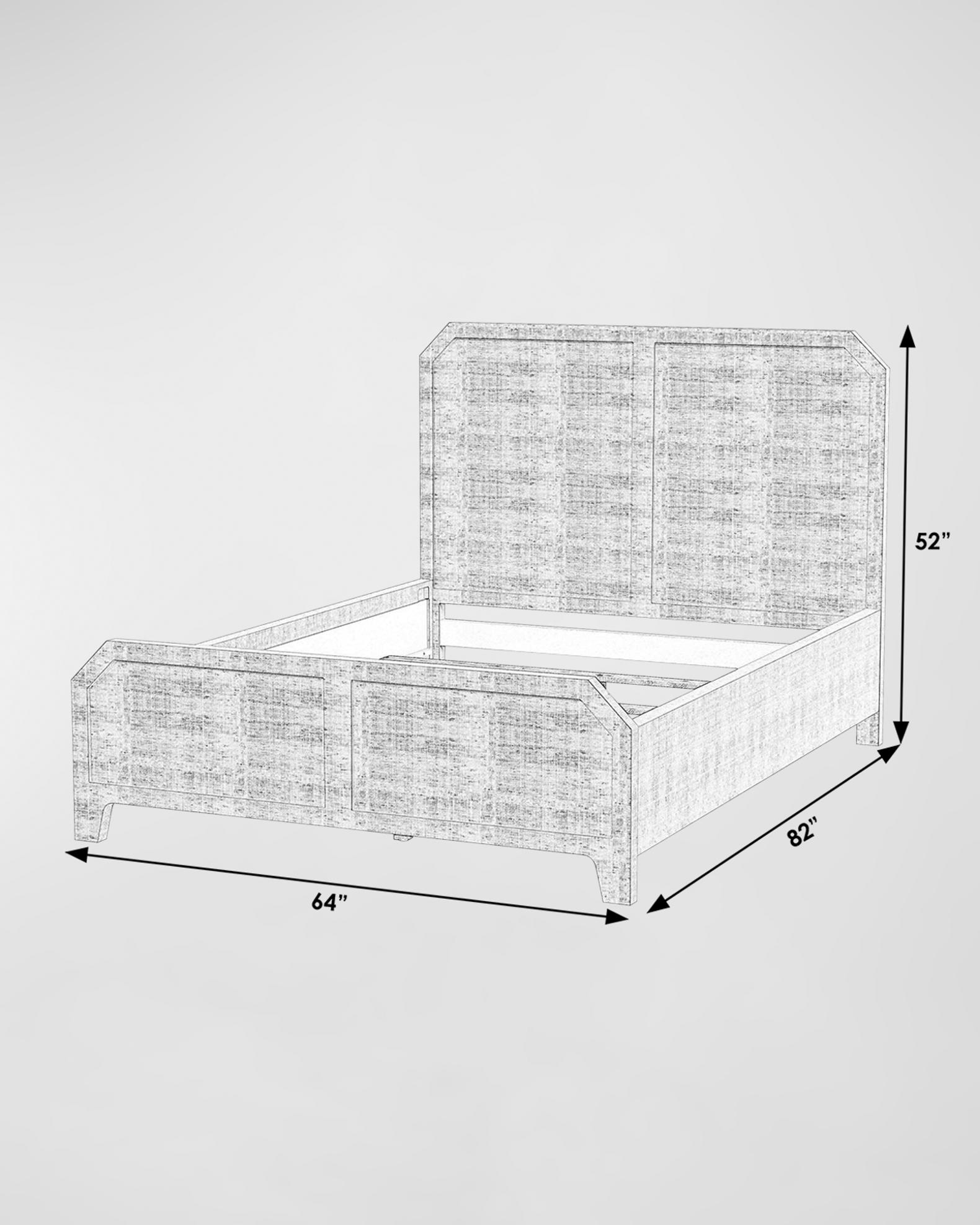 Butler Specialty Co Helena Raffia Queen Panel Bed | Neiman Marcus