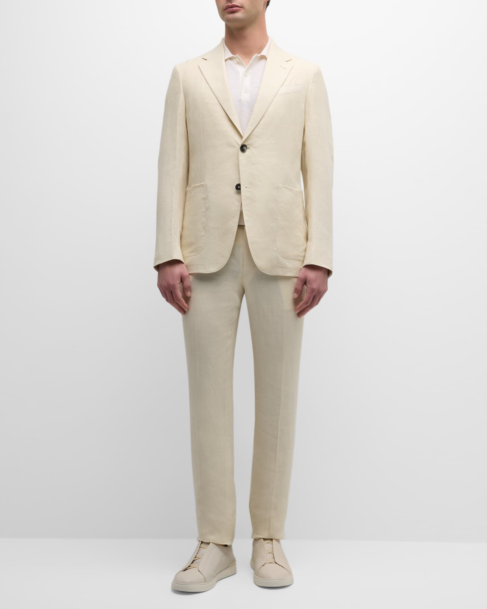 Mens designer linen trousers online
