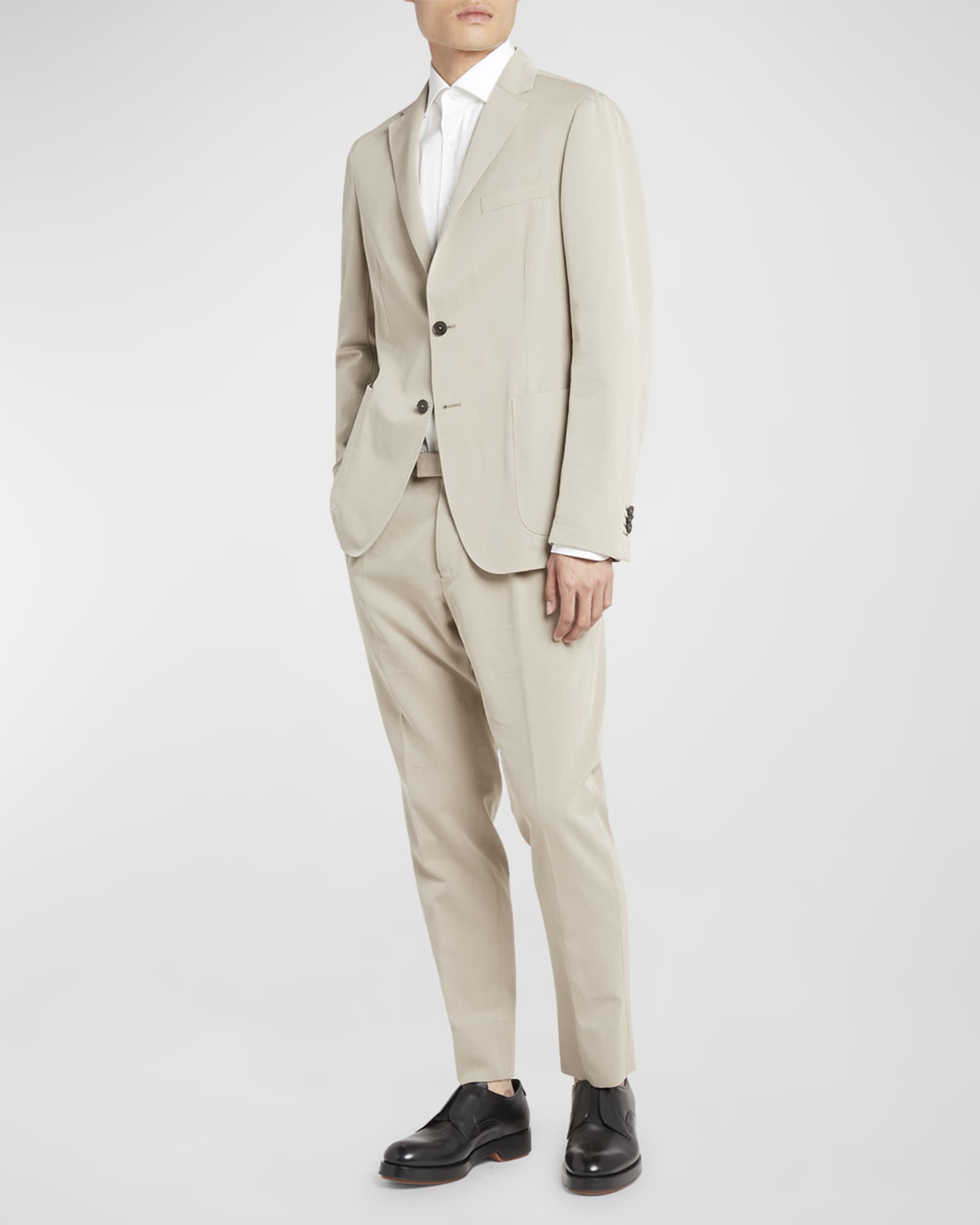 Men's Cotton Silk Suit 1