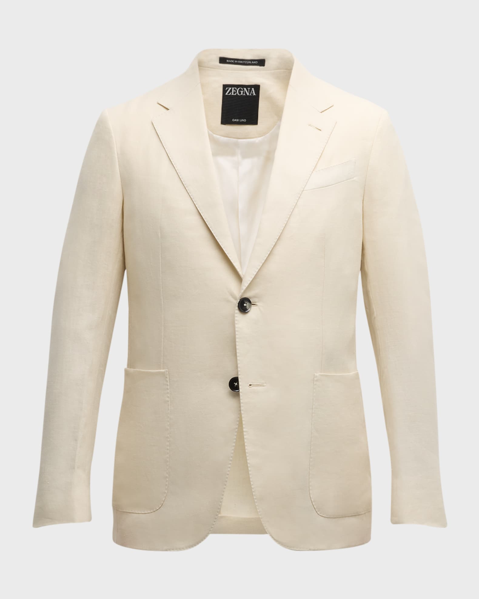 【関税込み】ZEGNA SINGLE-BREASTED OASIS JACKET ZEGNA Men's Oasi Linen Sport Coat | Neiman Marcus