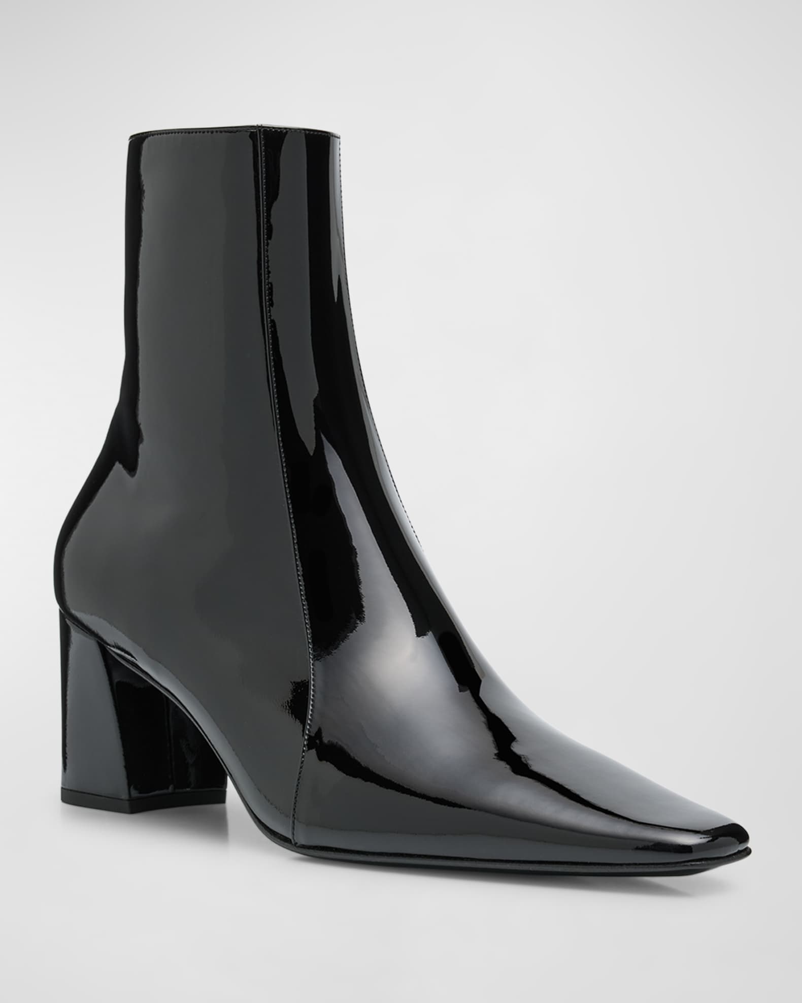Saint Laurent Men s Jose 75 Zip Ankle Boots Black