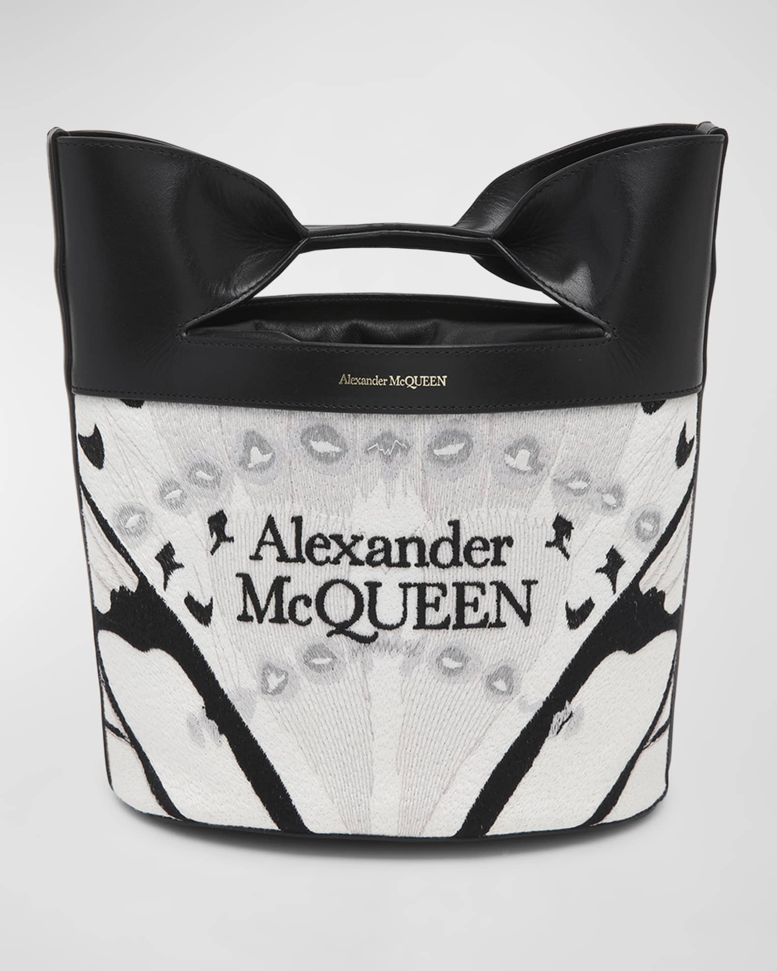 Alexander McQueen The Bow Logo Bucket Bag